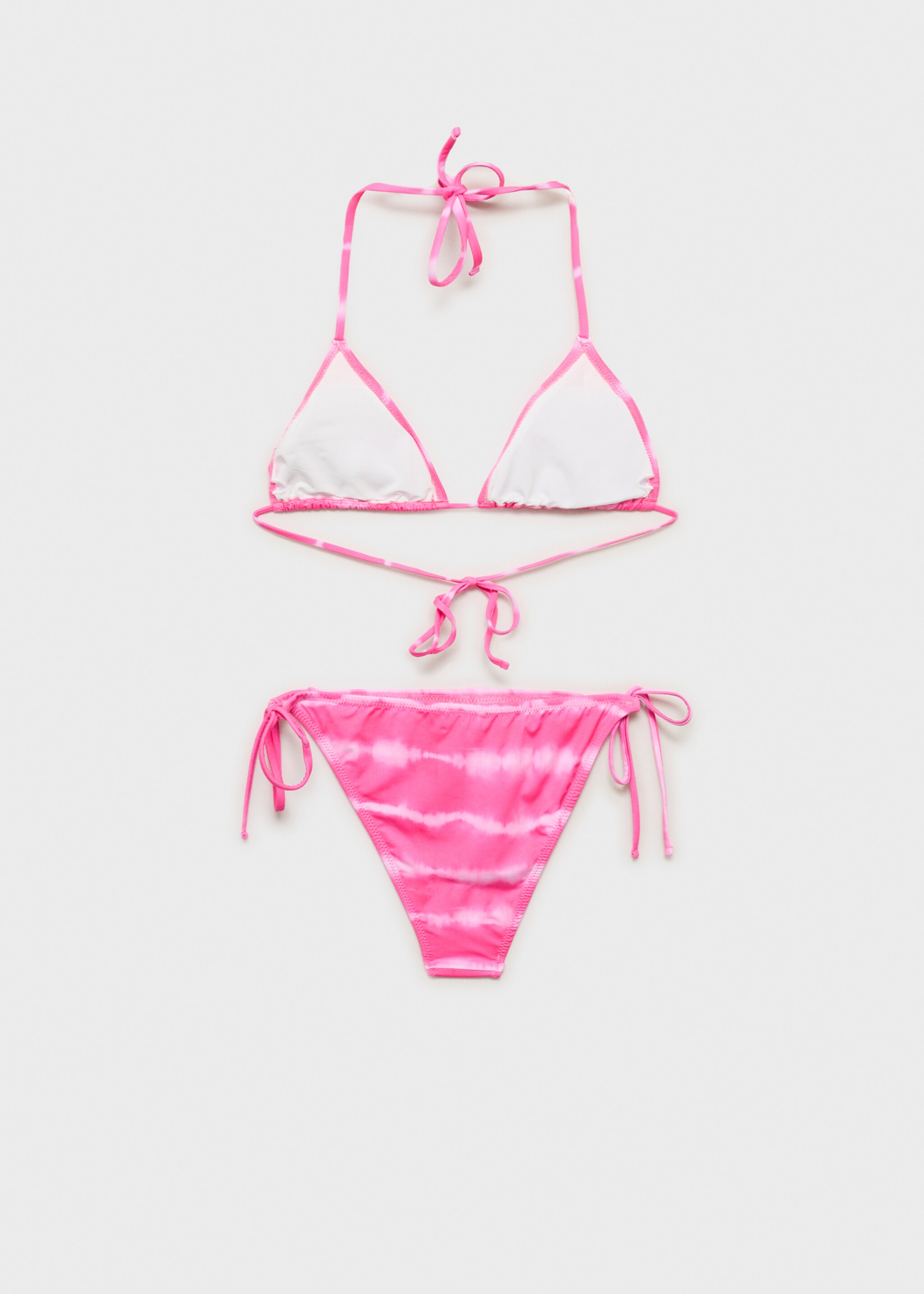 Tie-dye bikini - Details of the article 8, Neon Pink. Ref: 87015747-00.