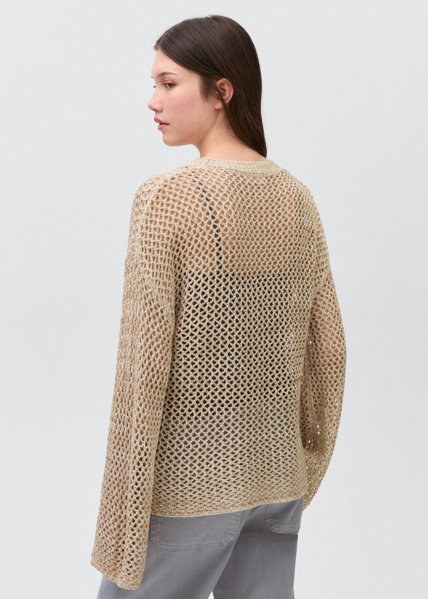 Openwork knit sweater - Reverse of the article