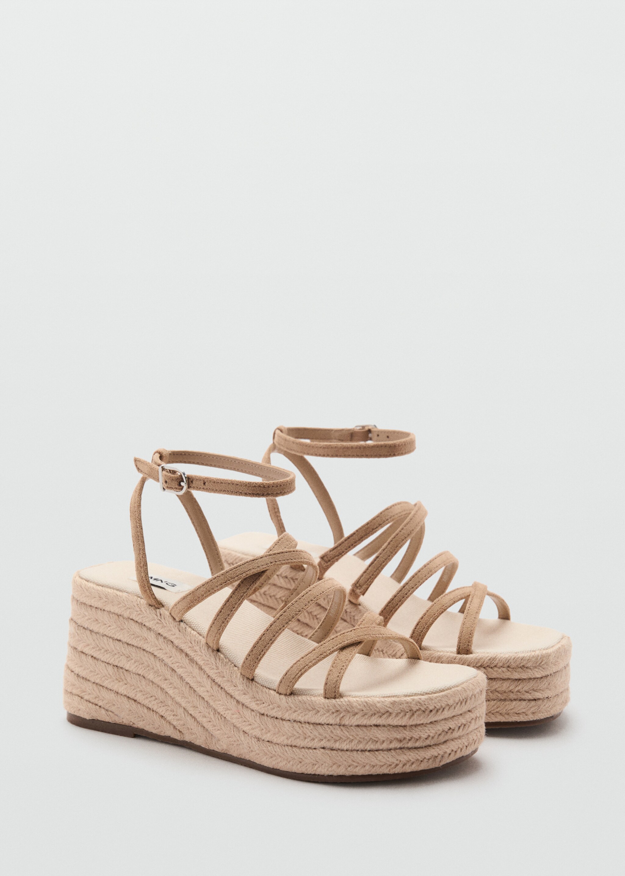 Σανδάλι λουριά πλατφόρμα - Μεσαίο πλάνο, Μεσαίο Καφέ. Ref: 87015760-00.