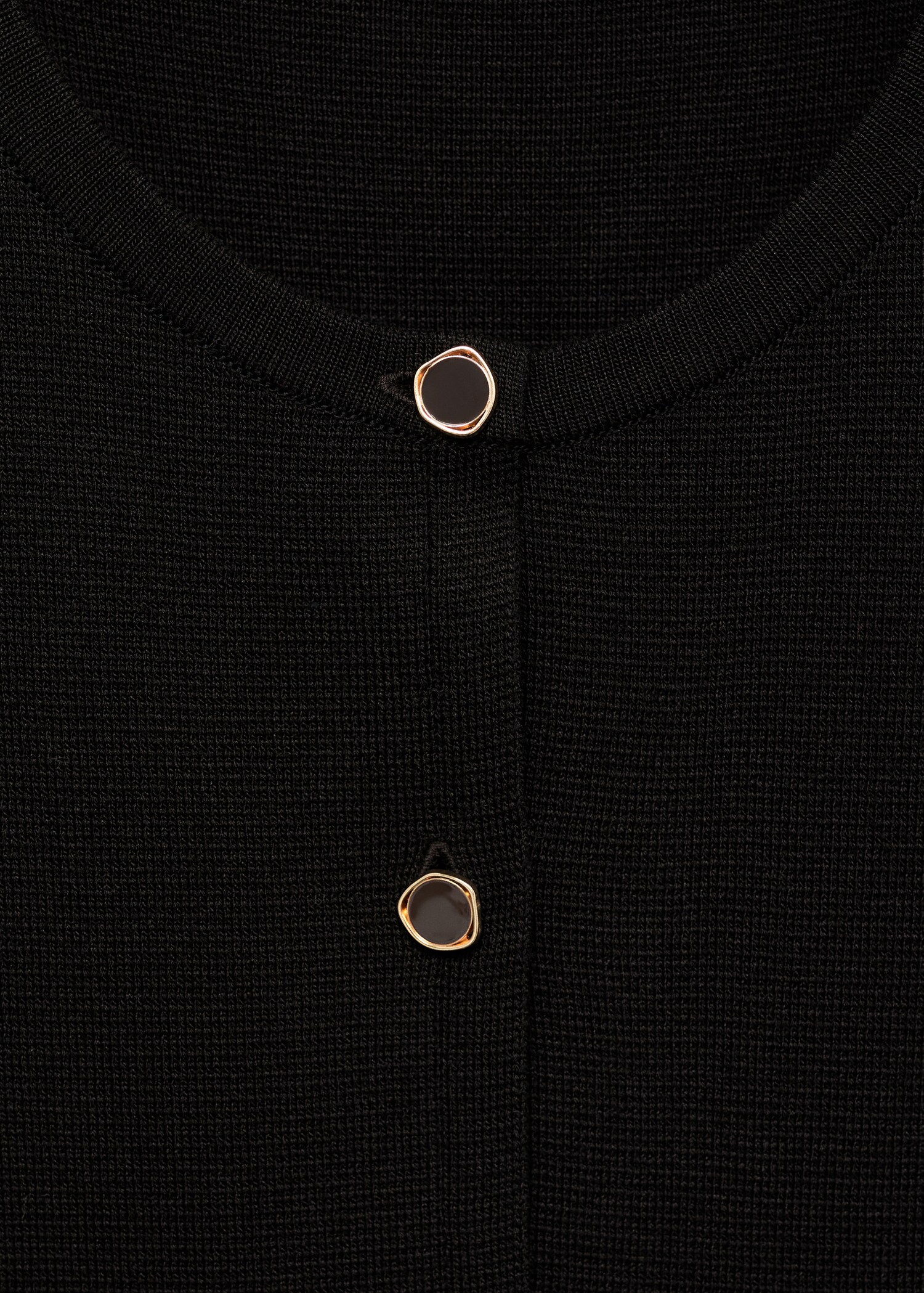 Fine-knit waistcoat with buttons - Details of the article 8