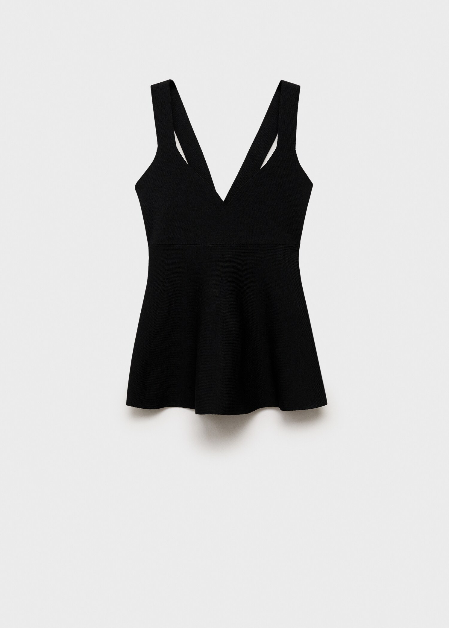 Fine-knit peplum top - Article without model