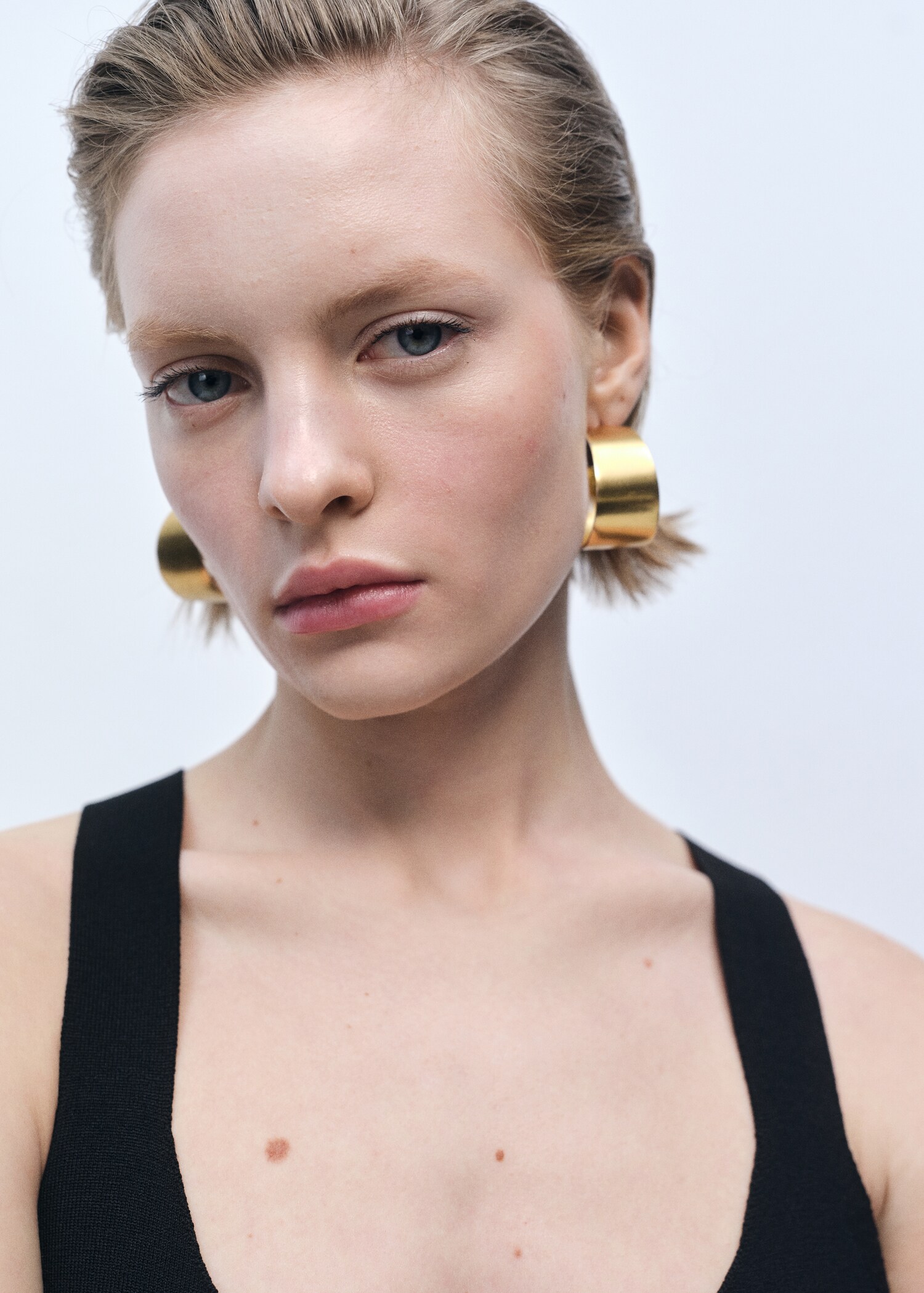 Fine-knit peplum top - Details of the article 2