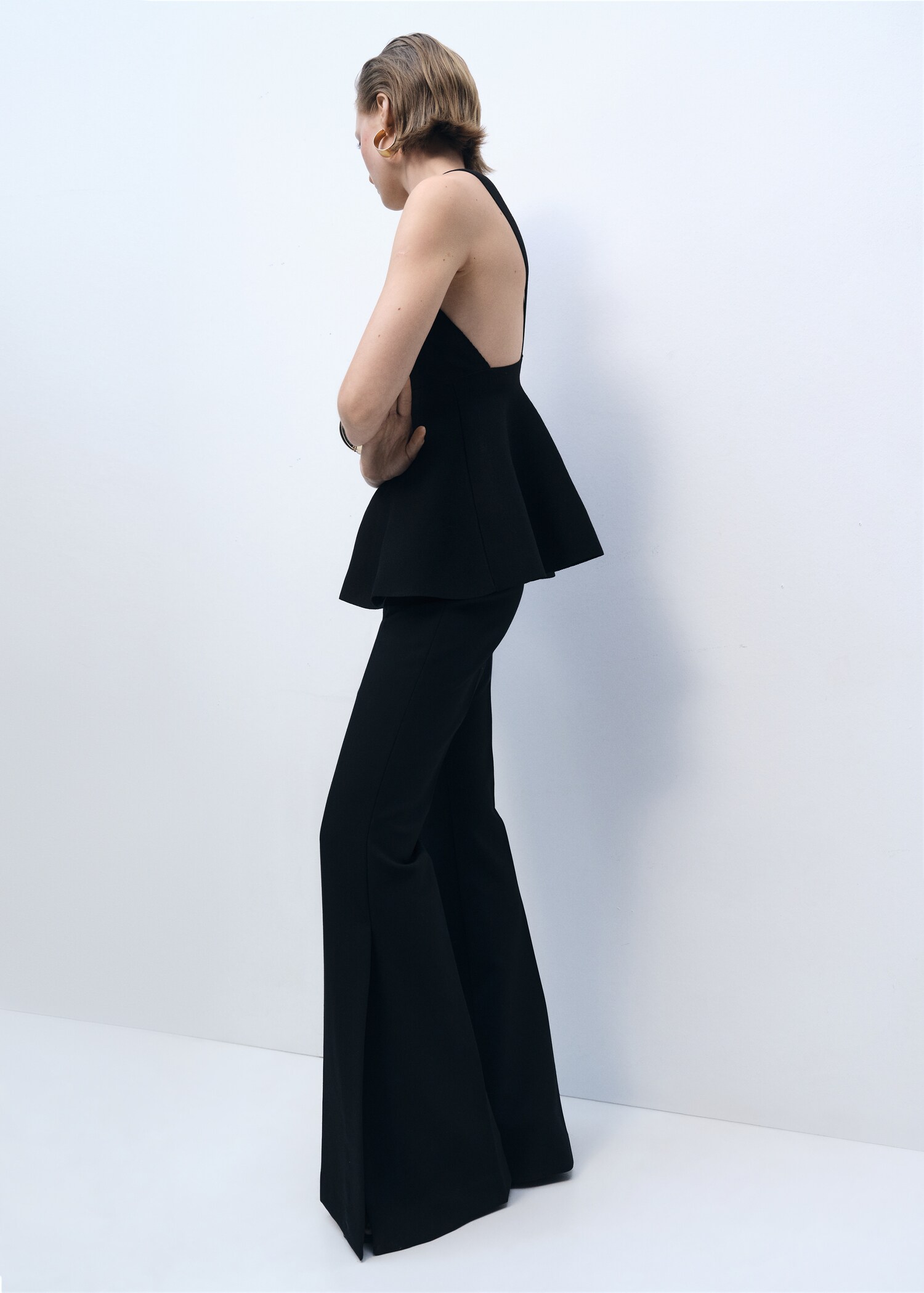 Fine-knit peplum top - Details of the article 6