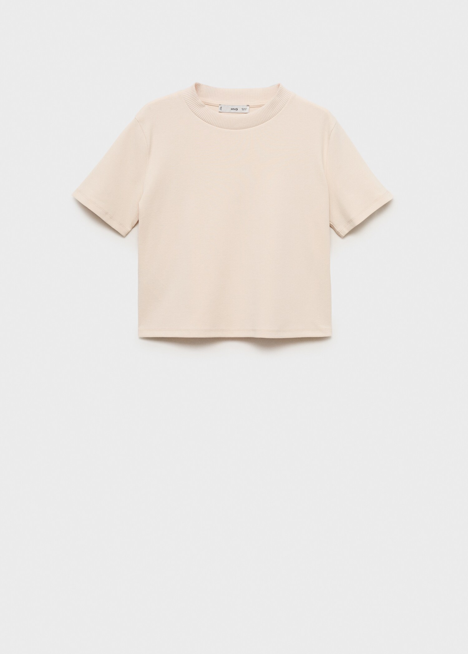 Short-sleeved cotton-blend t-shirt - Article without model