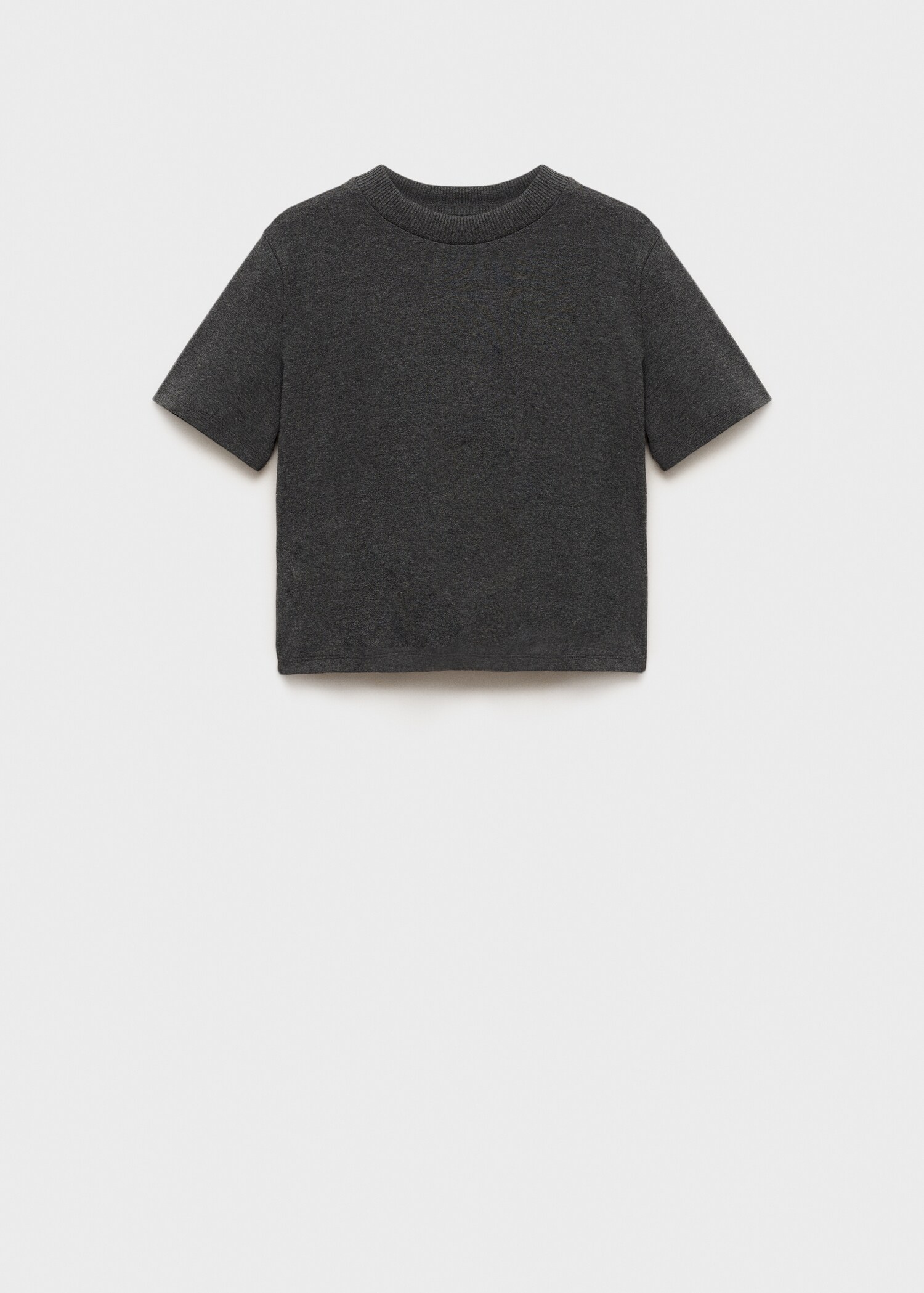 Short-sleeved cotton-blend t-shirt - Article without model