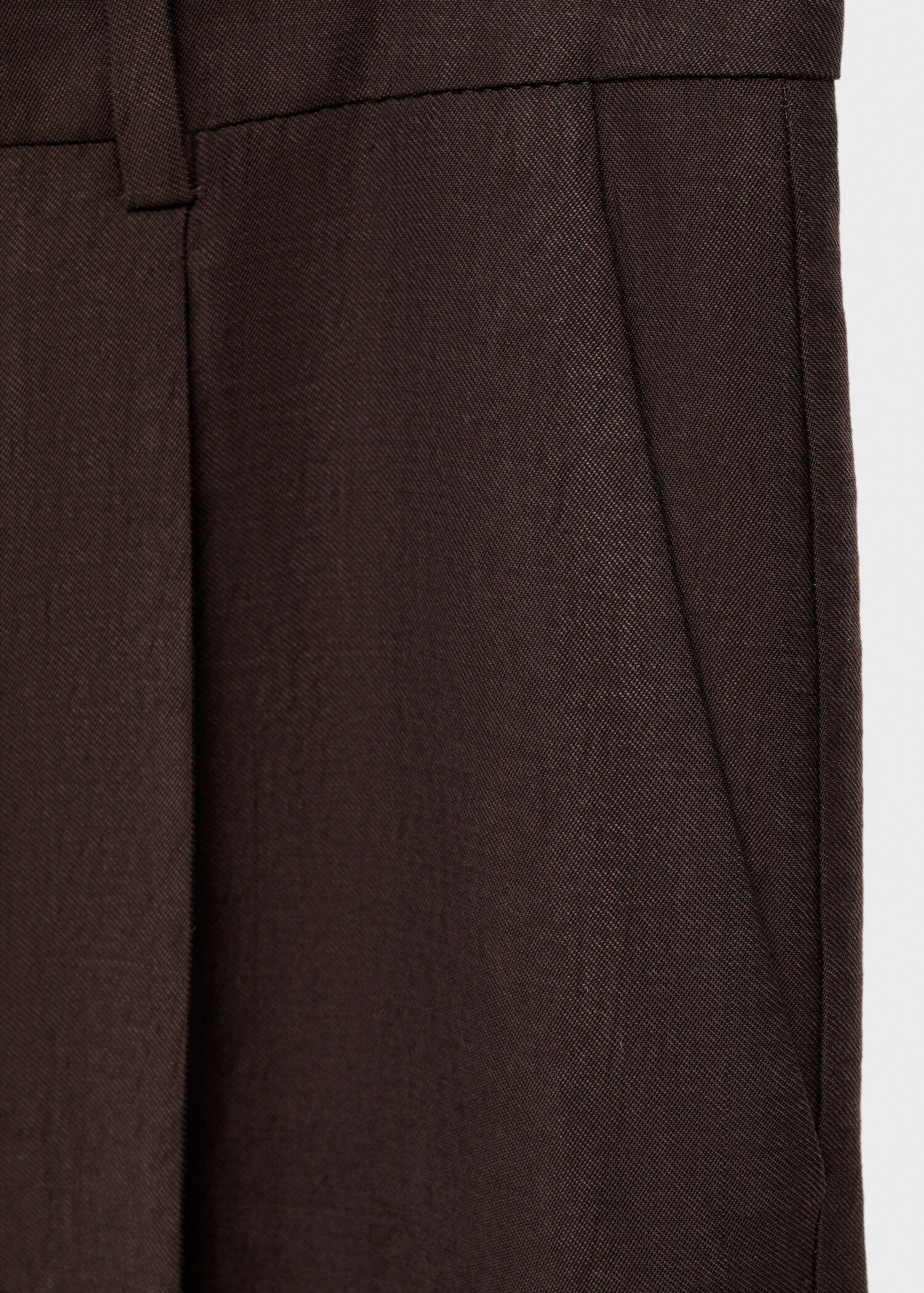 Straight lyocell suit trousers - Details of the article 0