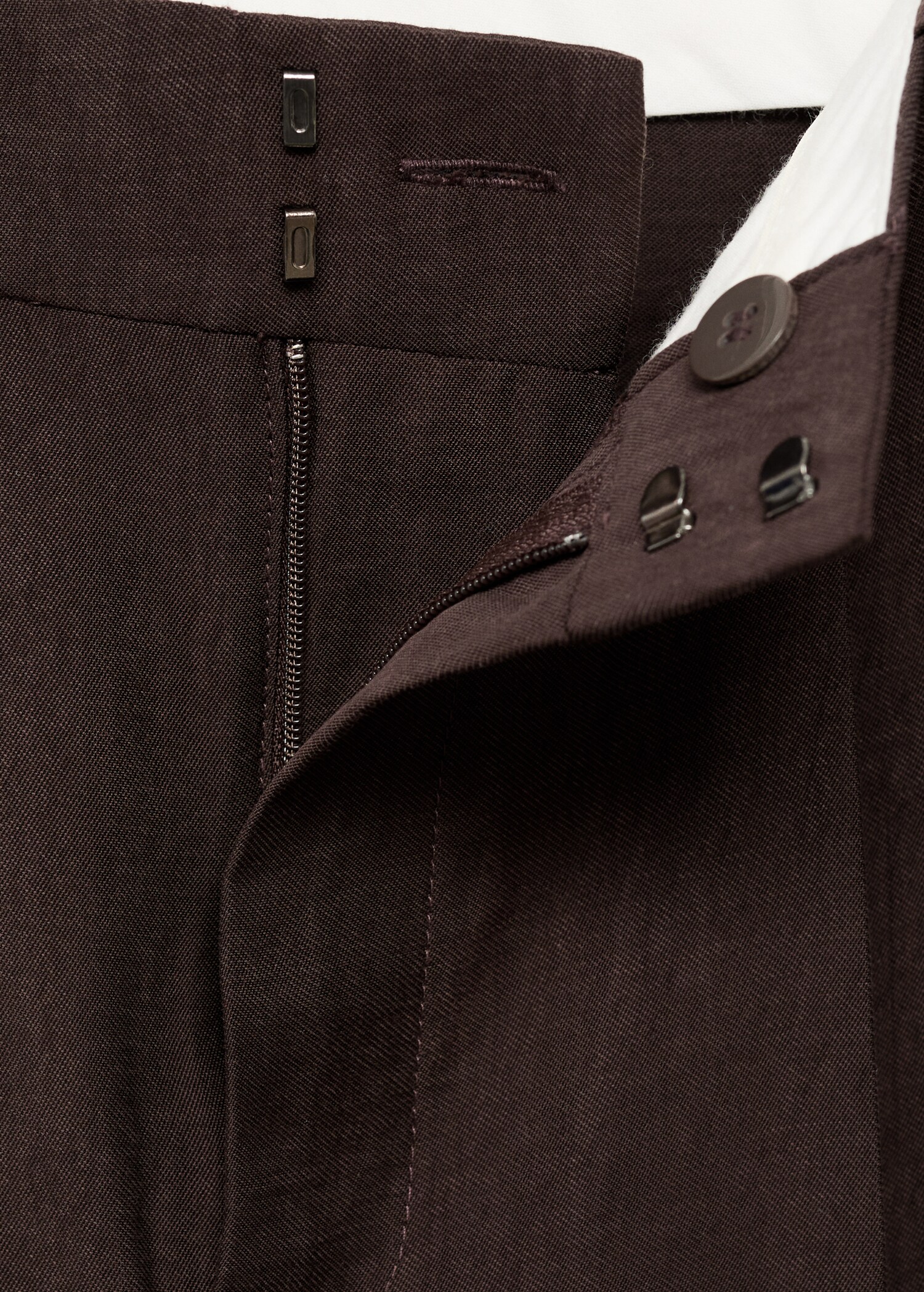 Straight lyocell suit trousers - Details of the article 8