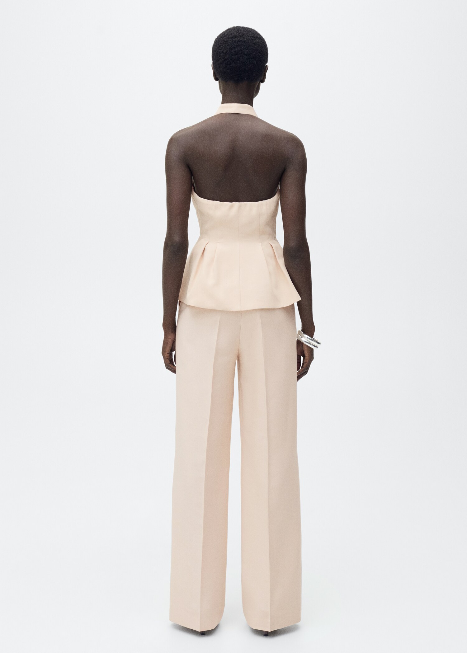 Rovné kalhoty k obleku - Zadní strana zboží