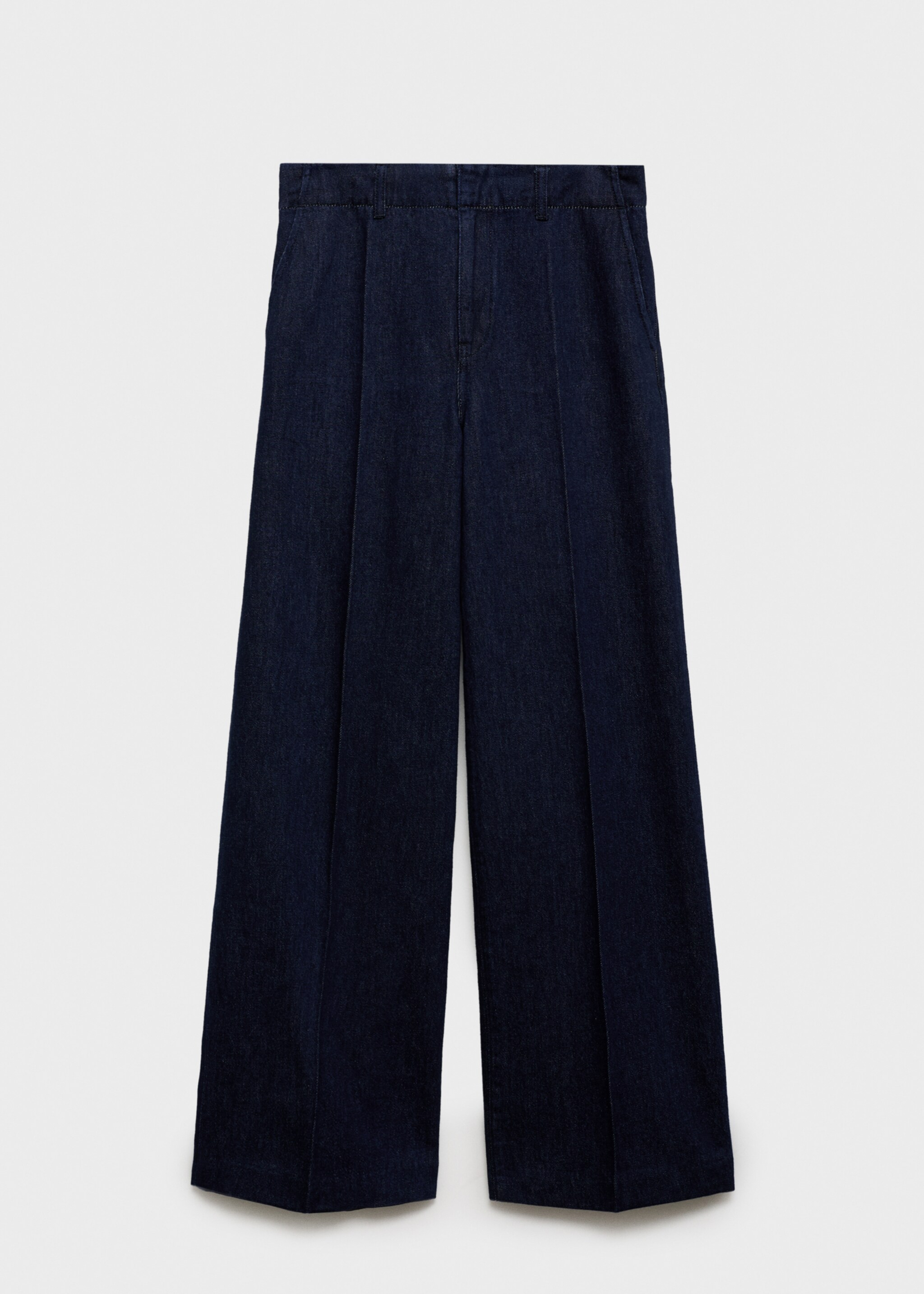 Wide leg denim trousers - Article without model, Open Blue. Ref: 87015773-00.