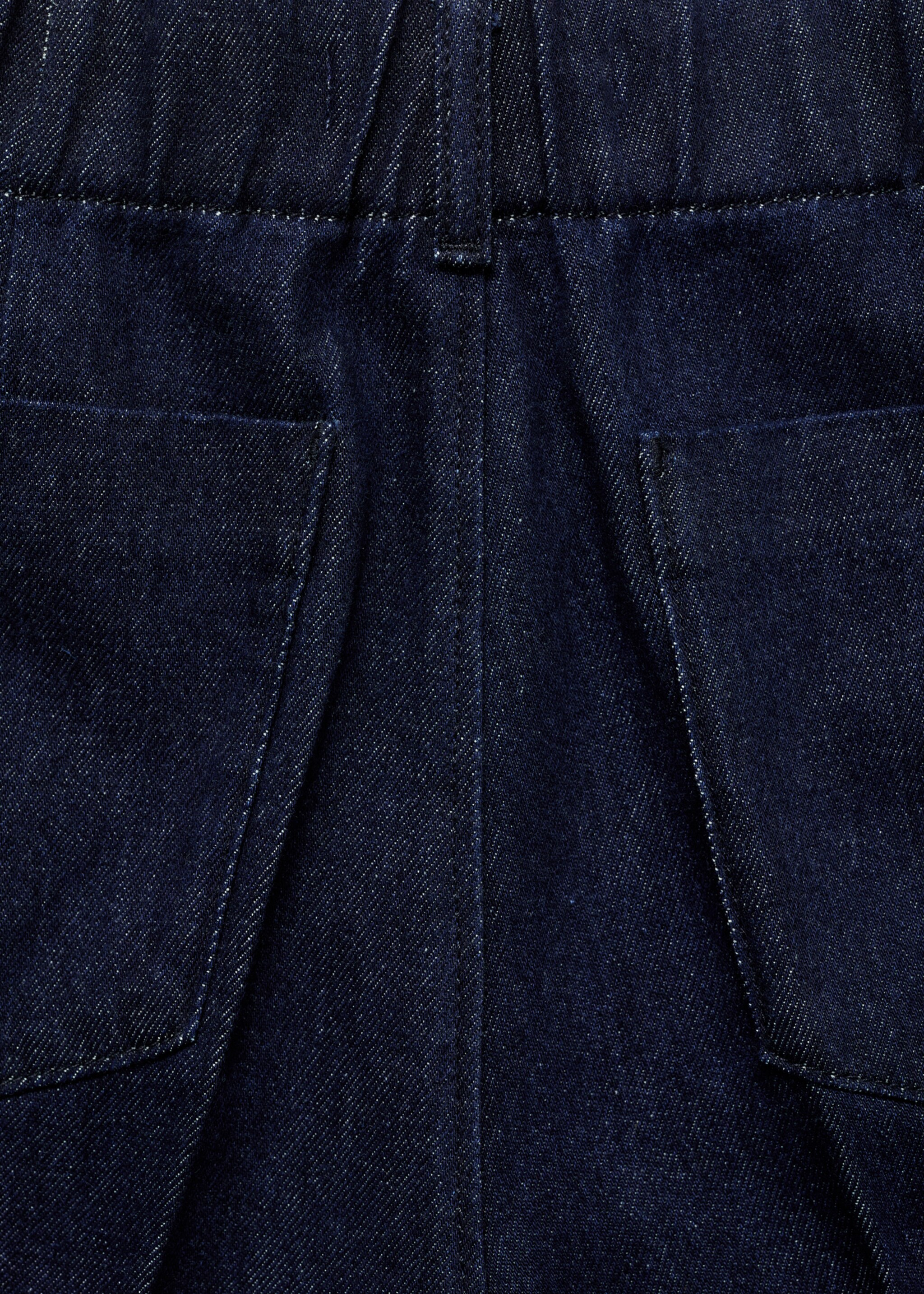 Wide leg denim trousers - Details of the article 0, Open Blue. Ref: 87015773-00.