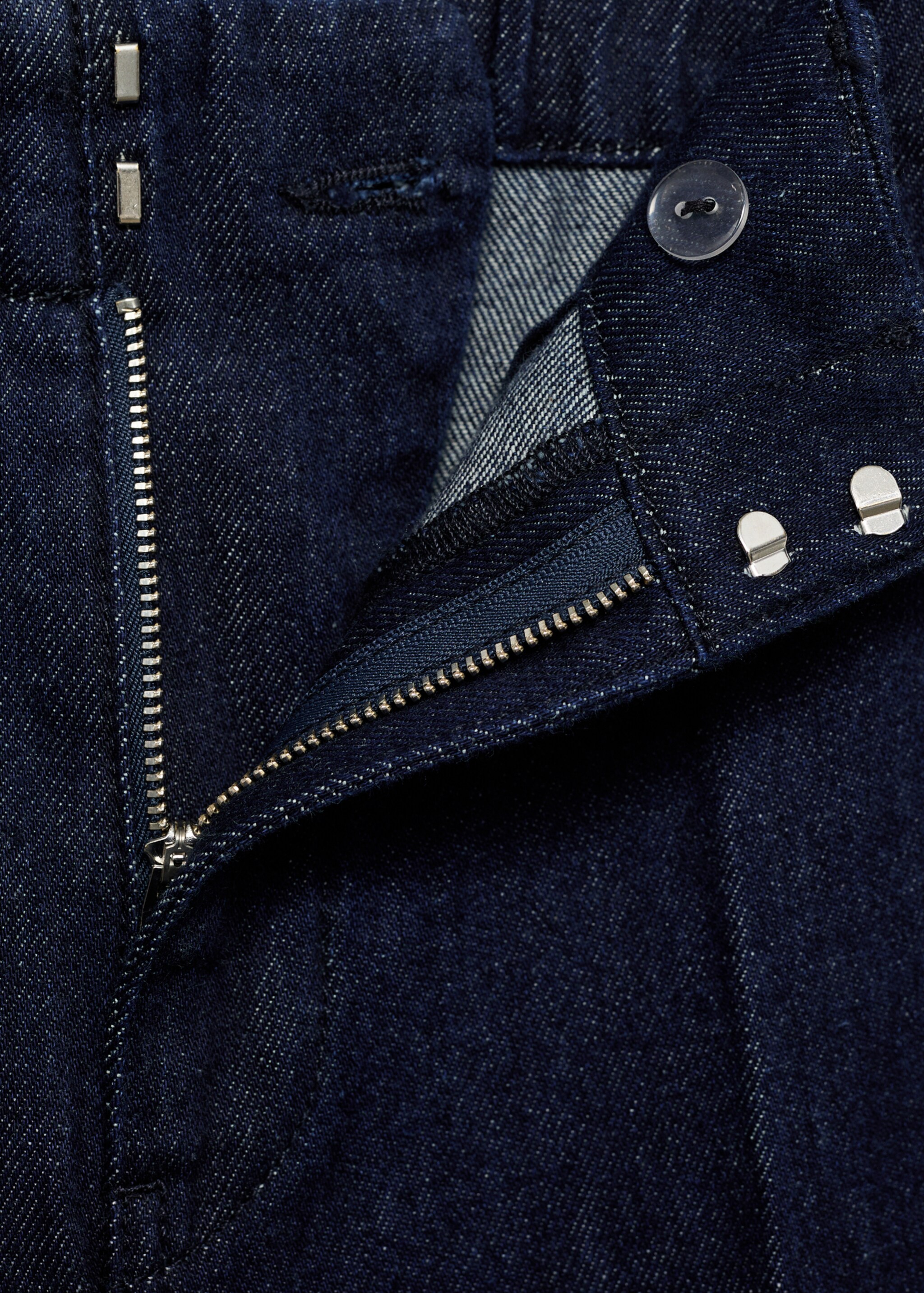Wide leg denim trousers - Details of the article 8, Open Blue. Ref: 87015773-00.
