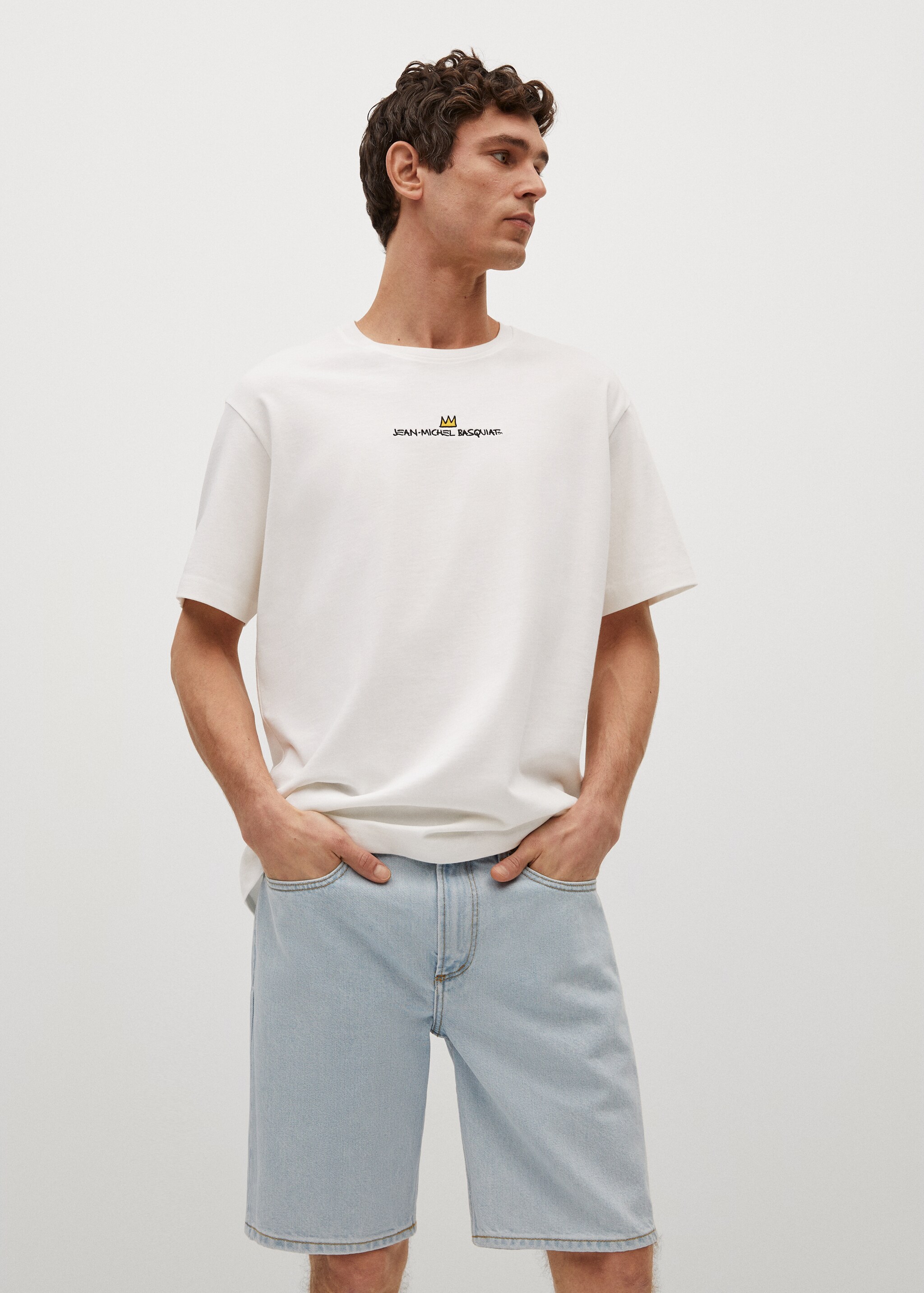 Camiseta estampada Basquiat - Plano medio