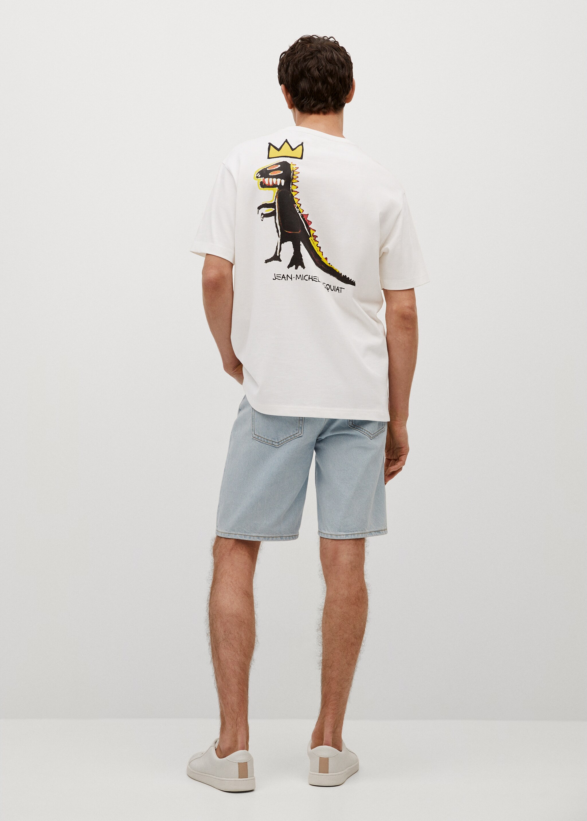 Camiseta estampada Basquiat - Reverso del artículo