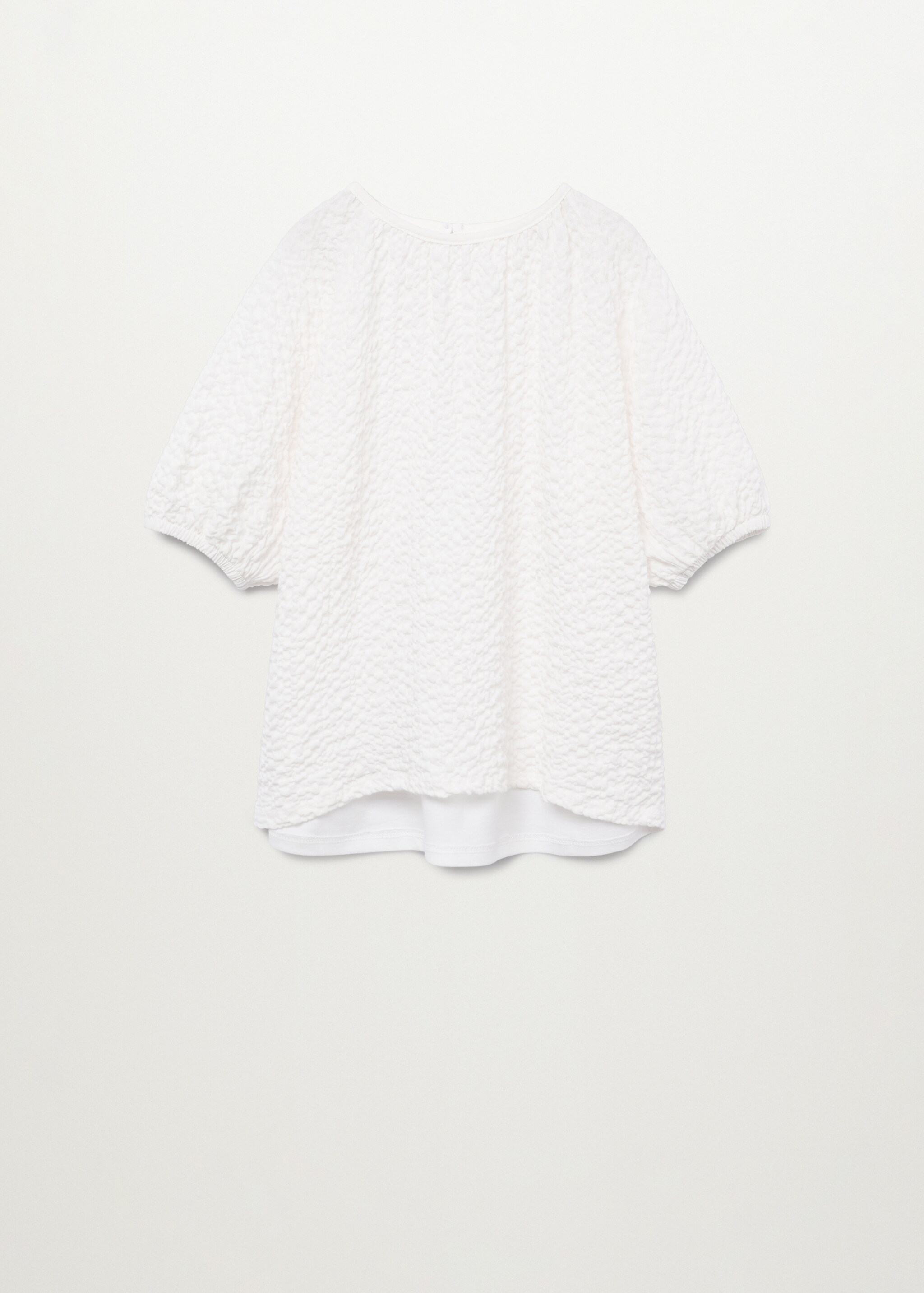 Camiseta combinada textura - Artículo sin modelo