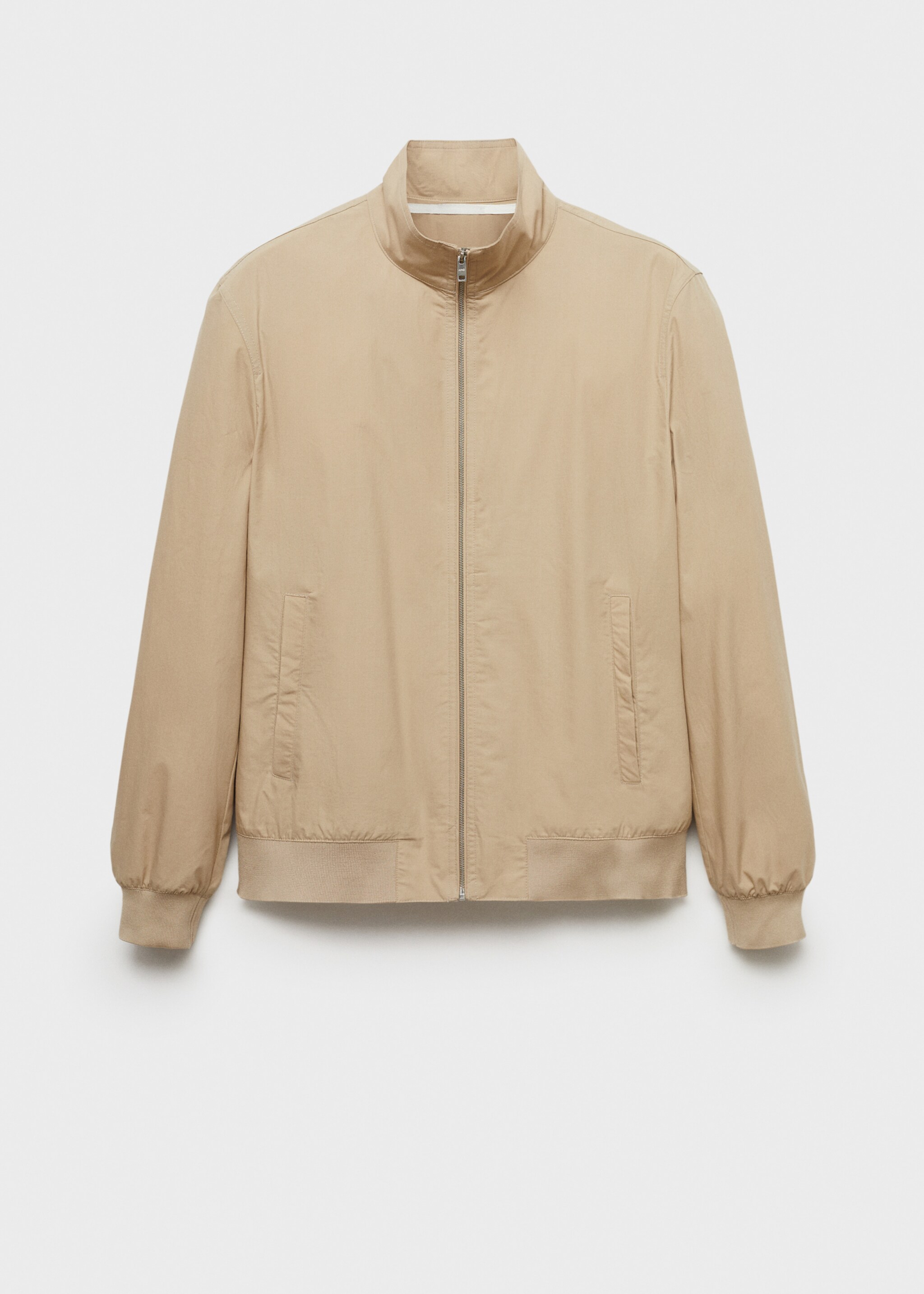 Leichte Jacke mit Schornsteinkragen - Artikel ohne Model, Beige. Ref: 87015924-00.