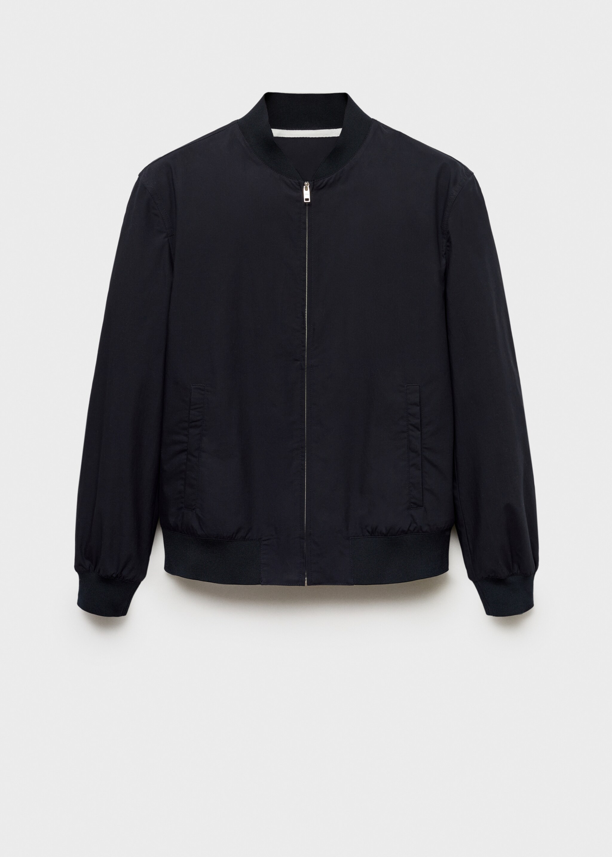 Bomberjacke aus 100 % Baumwolle - Artikel ohne Model, Dunkles Marineblau. Ref: 87015925-00.