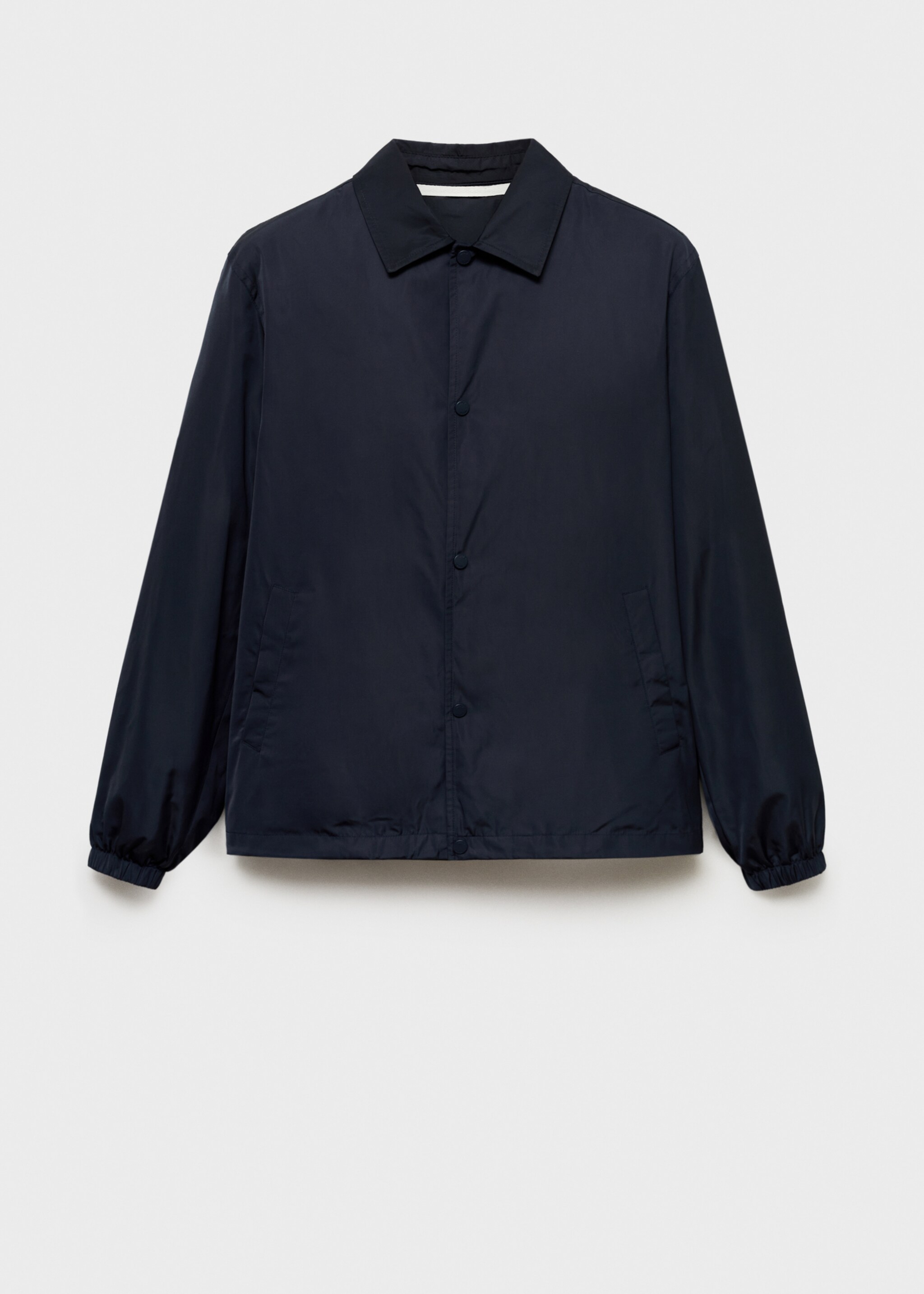 Regular-fit technical fabric jacket - Article without model, Dark Navy. Ref: 87015926-00.