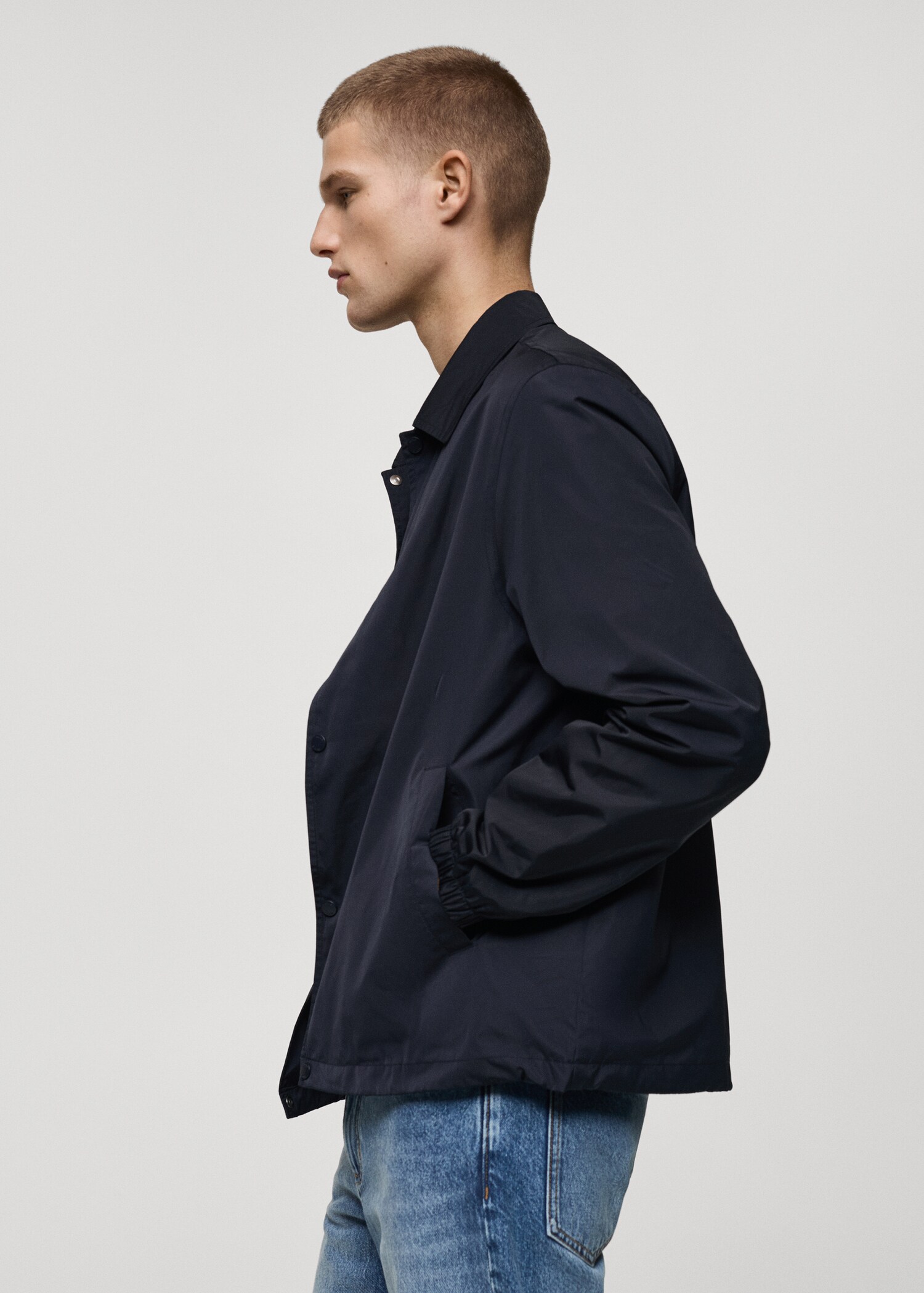 Regular-fit technical fabric jacket - Details of the article 2