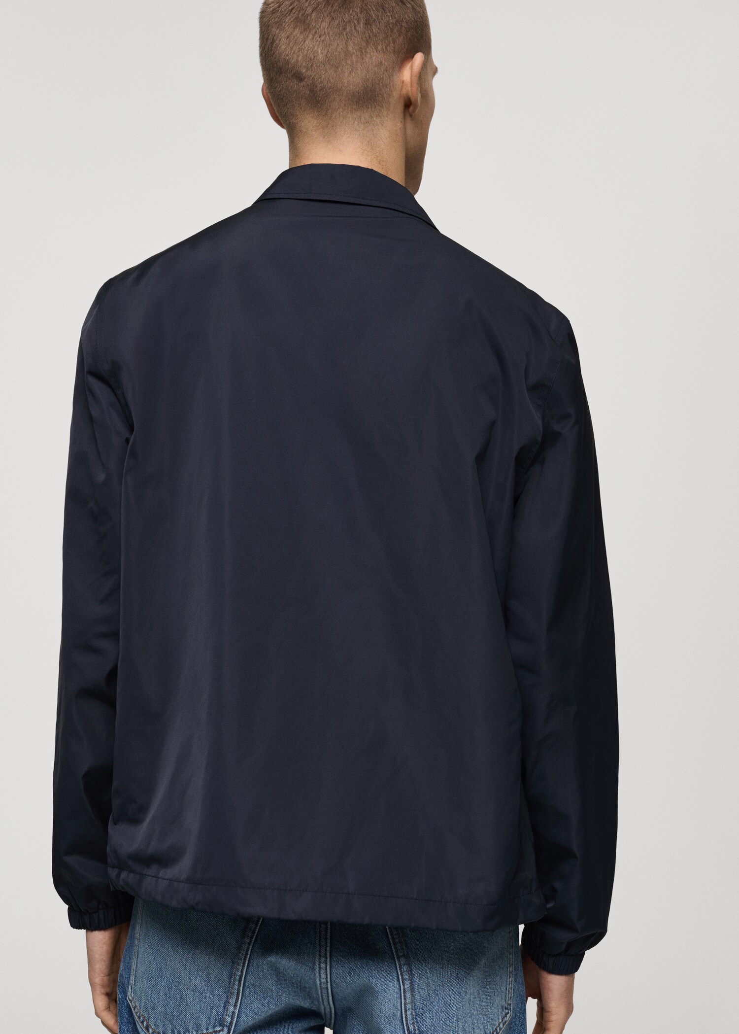 Regular-fit technical fabric jacket - Reverse of the article