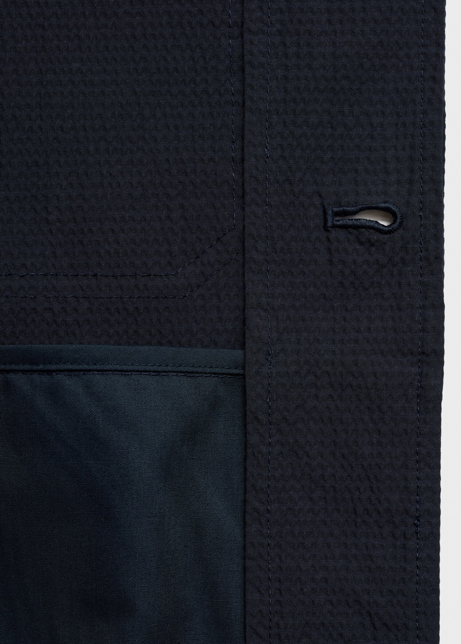 Cotton seersucker jacket - Details of the article 0