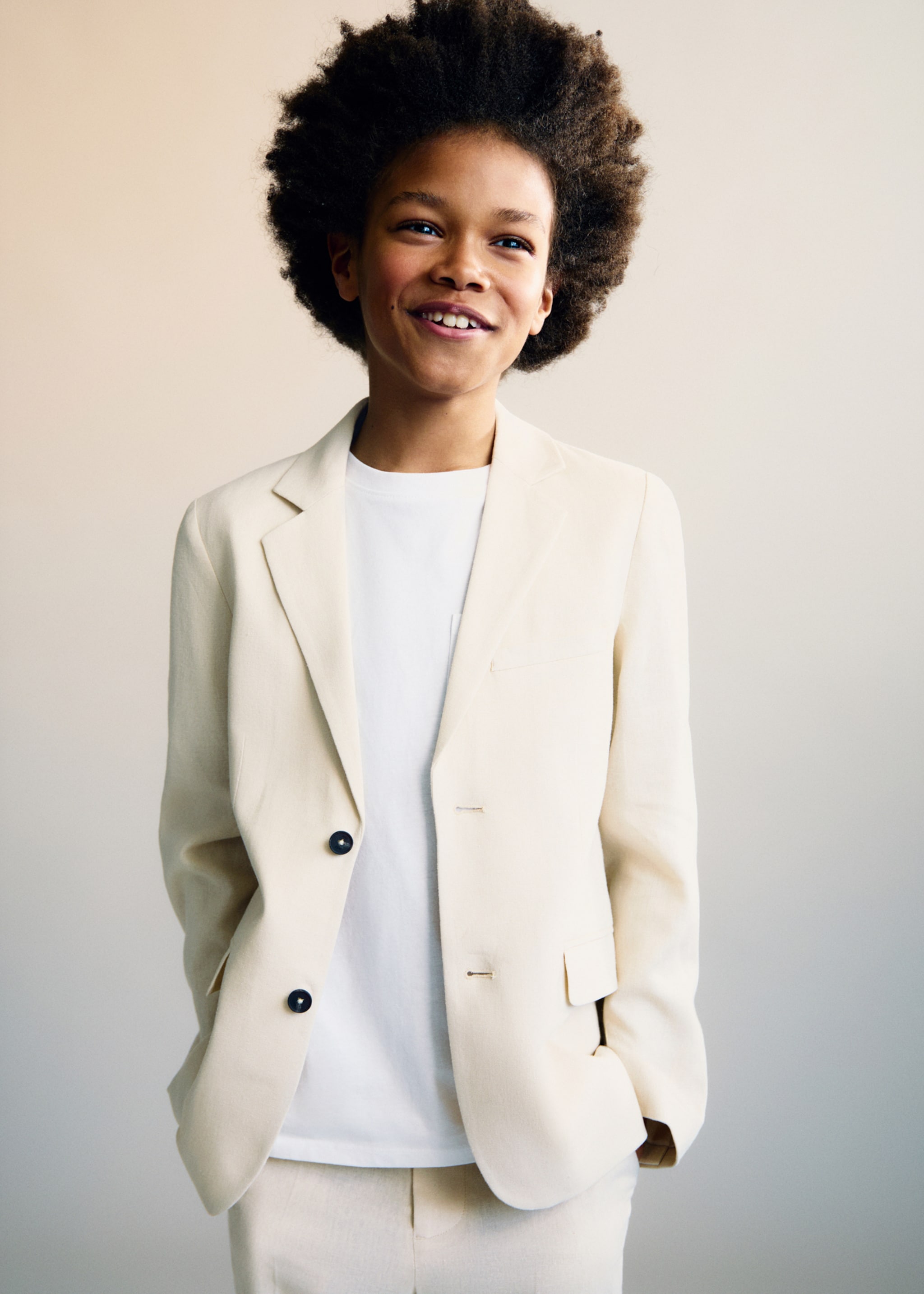 Linen suit jacket - Medium plane, Sand. Ref: 87015928-00.