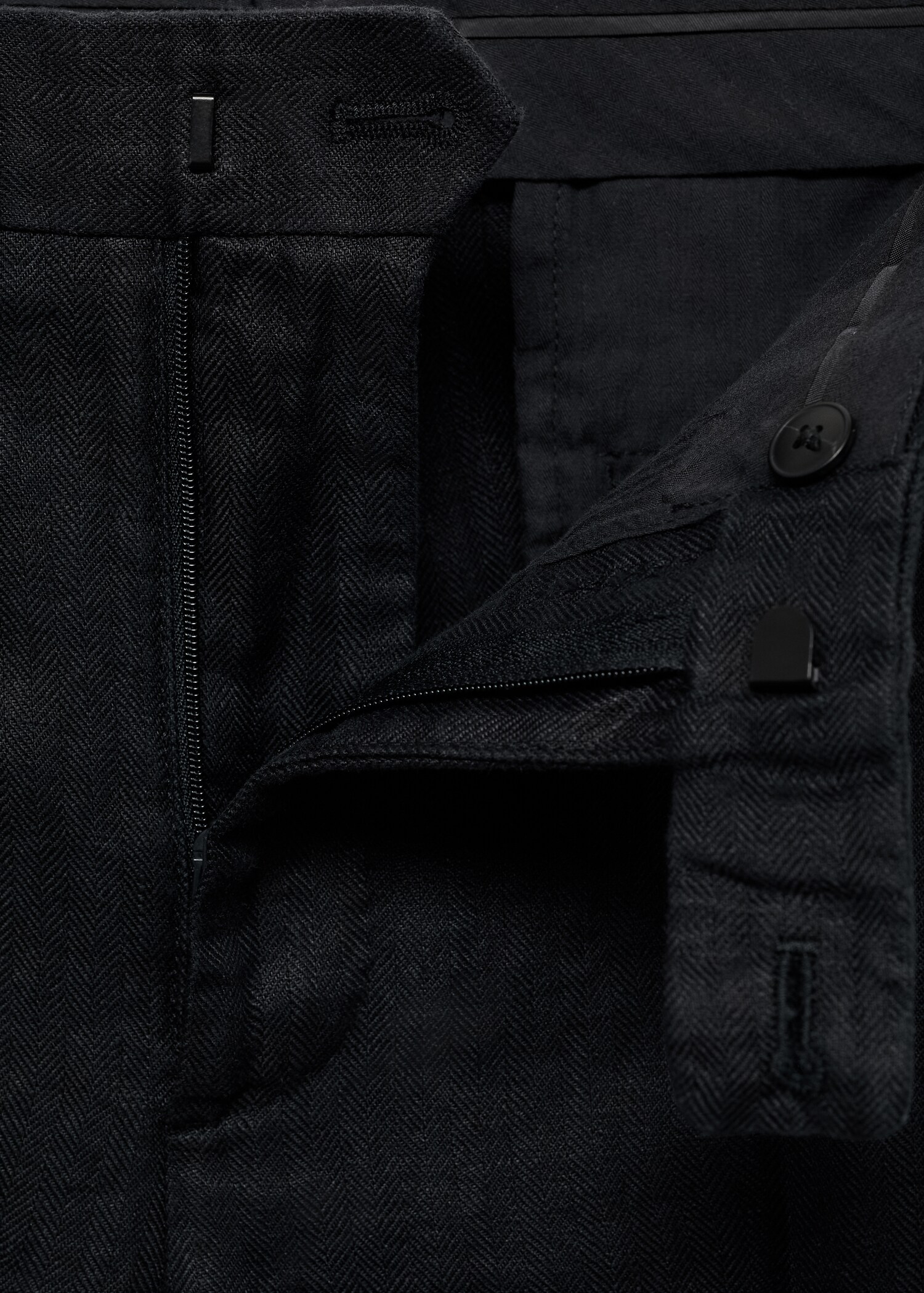 Amalfi 100% linen slim-fit suit trousers - Details of the article 0