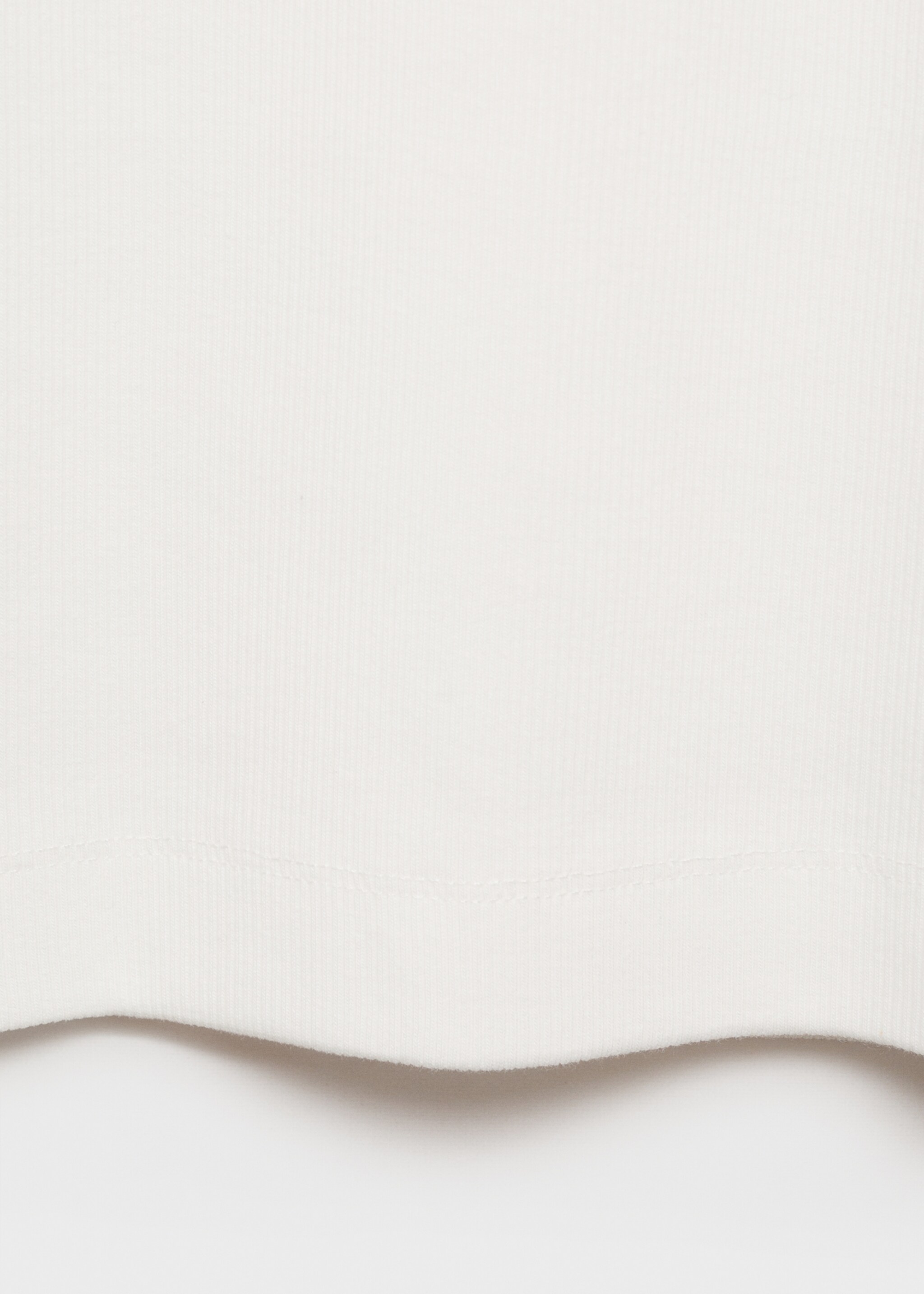 Žebrované tílko slim fit - Detail zboží 0, Bílá. Ref: 87015941-00.