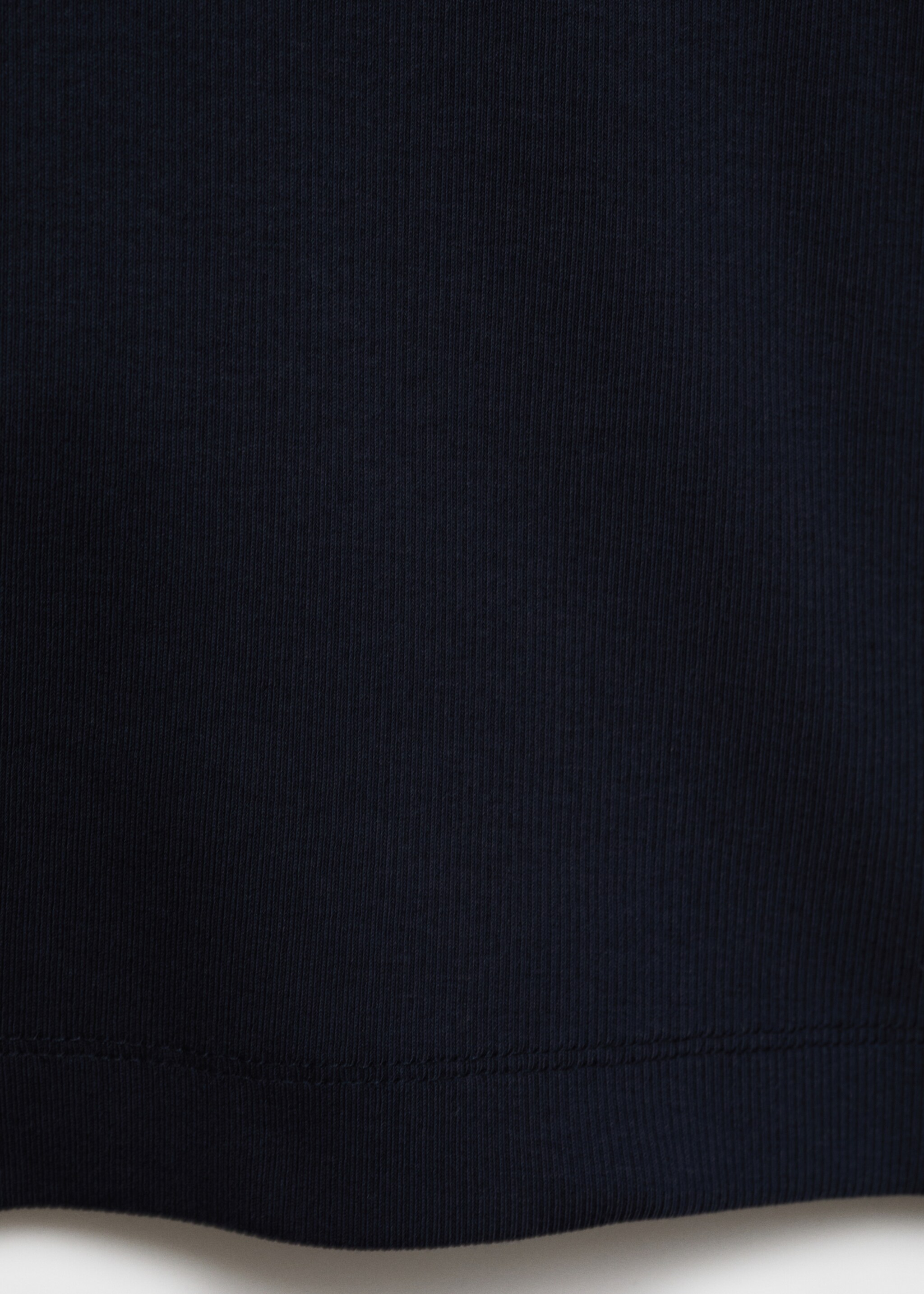 Slim-fit ribbed tank top - Details of the article 0, Dark Navy. Ref: 87015941-00.