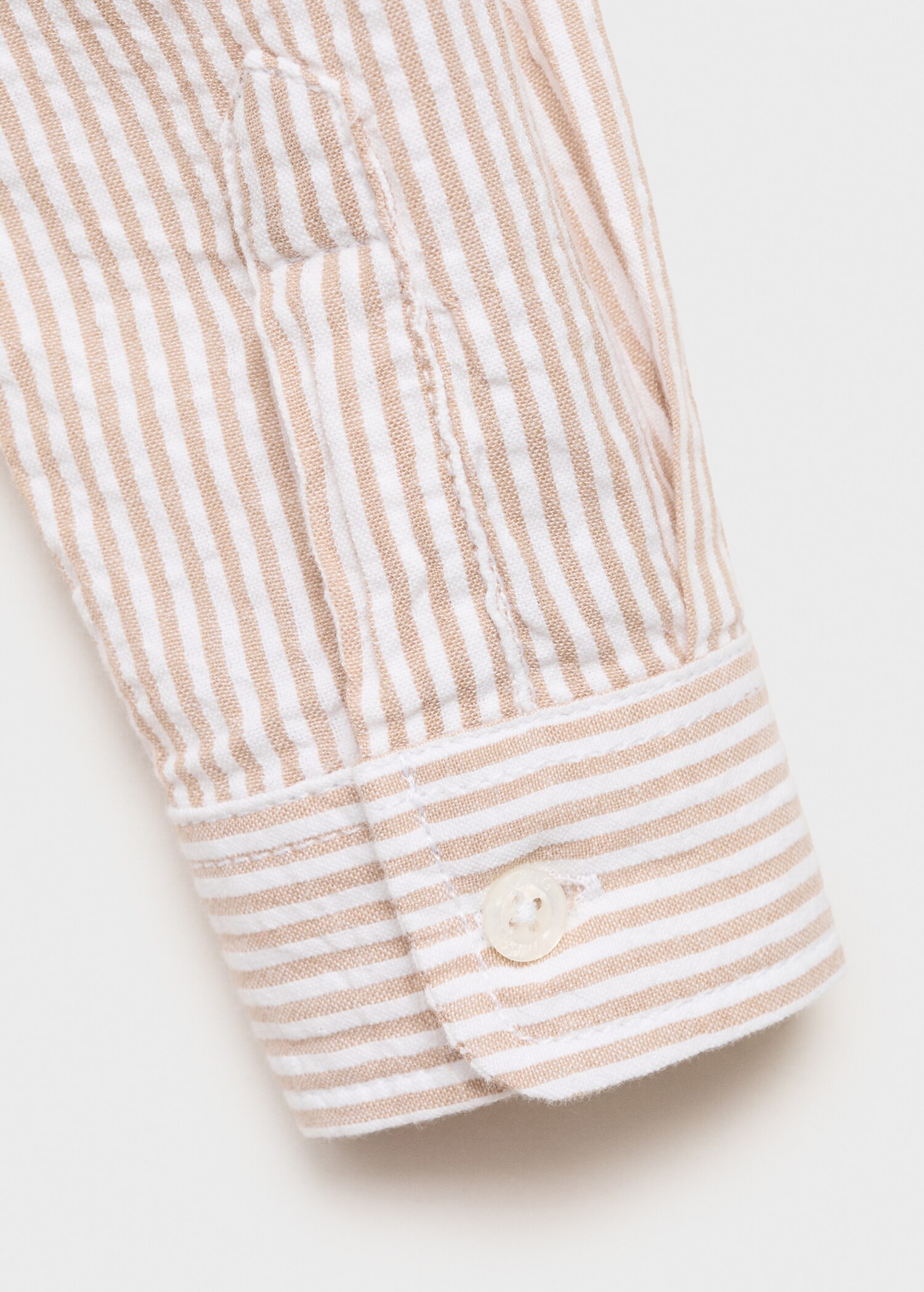 Striped Mao collar shirt - Details of the article 0