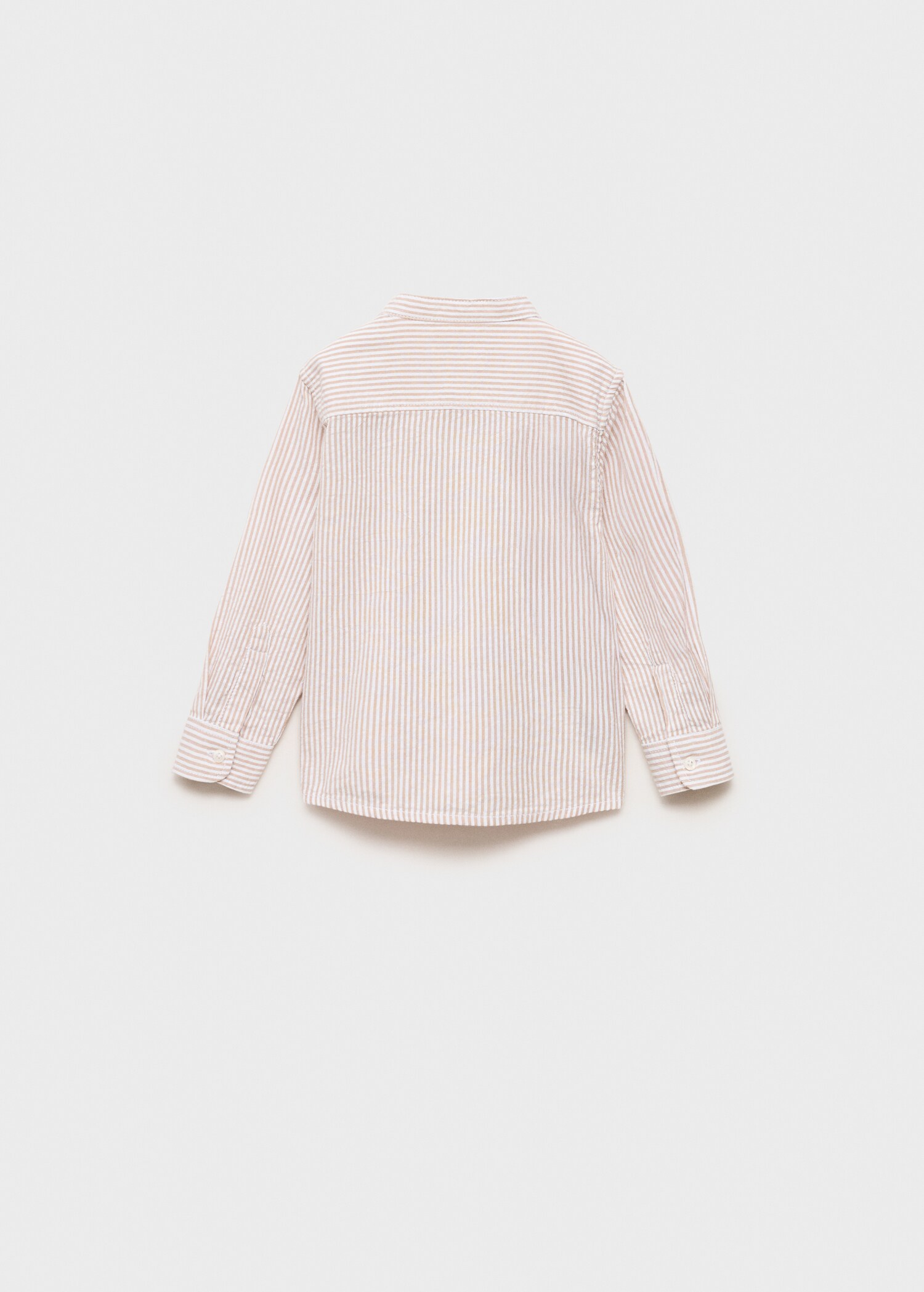 Striped Mao collar shirt - Reverse of the article