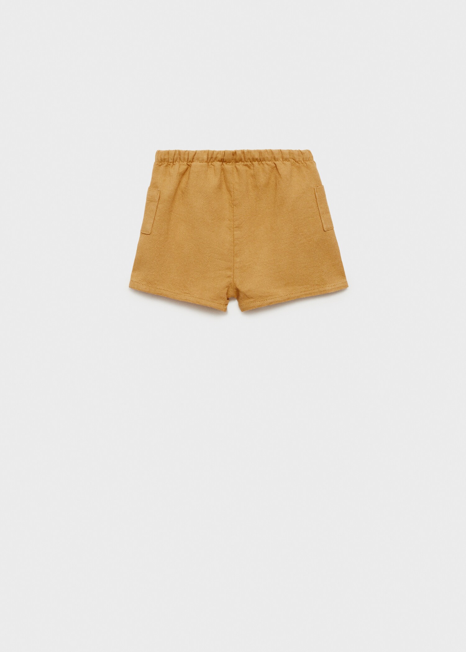 Cotton linen shorts - Reverse of the article