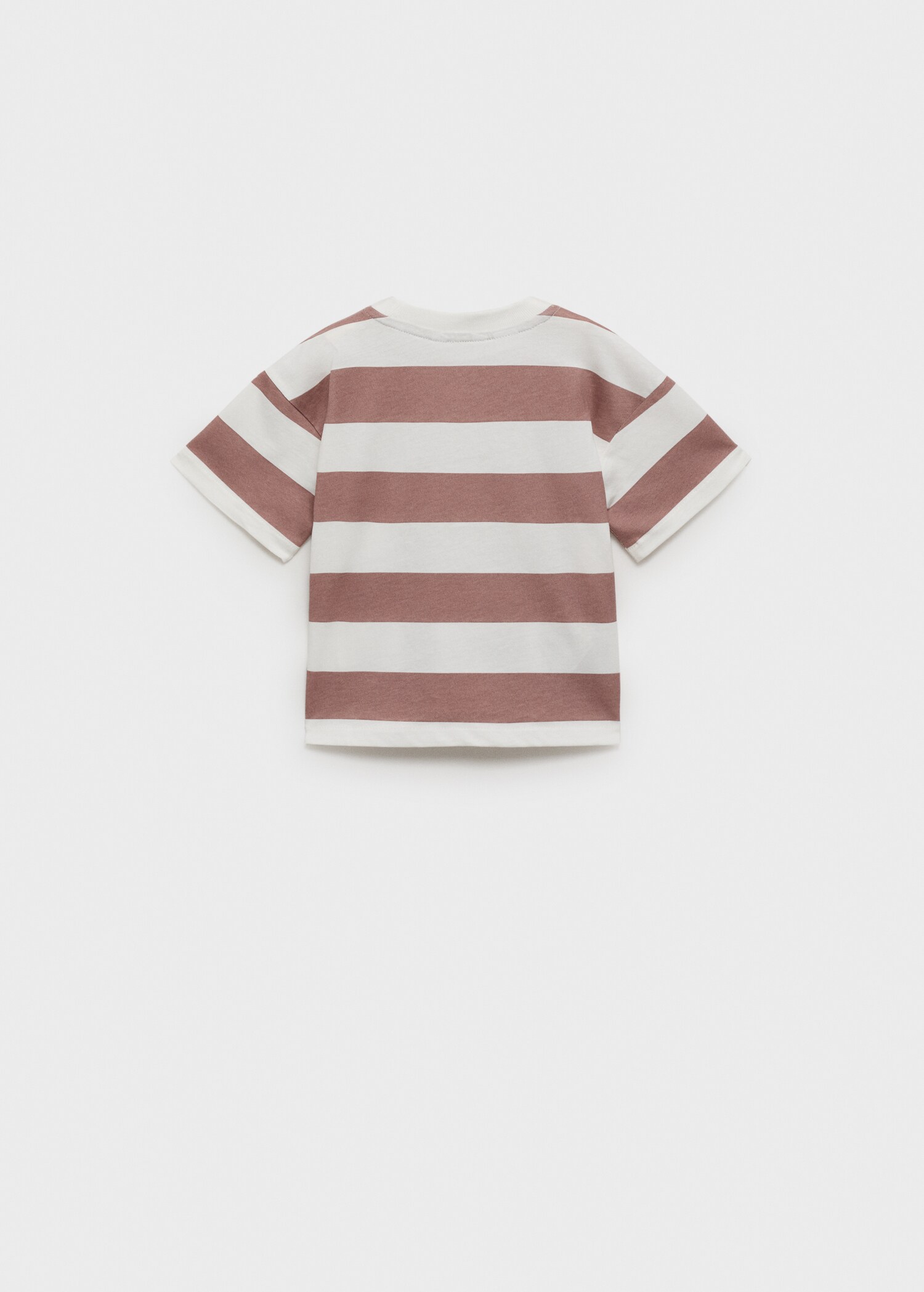 Gestreept katoenen T-shirt - Achterkant van het artikel