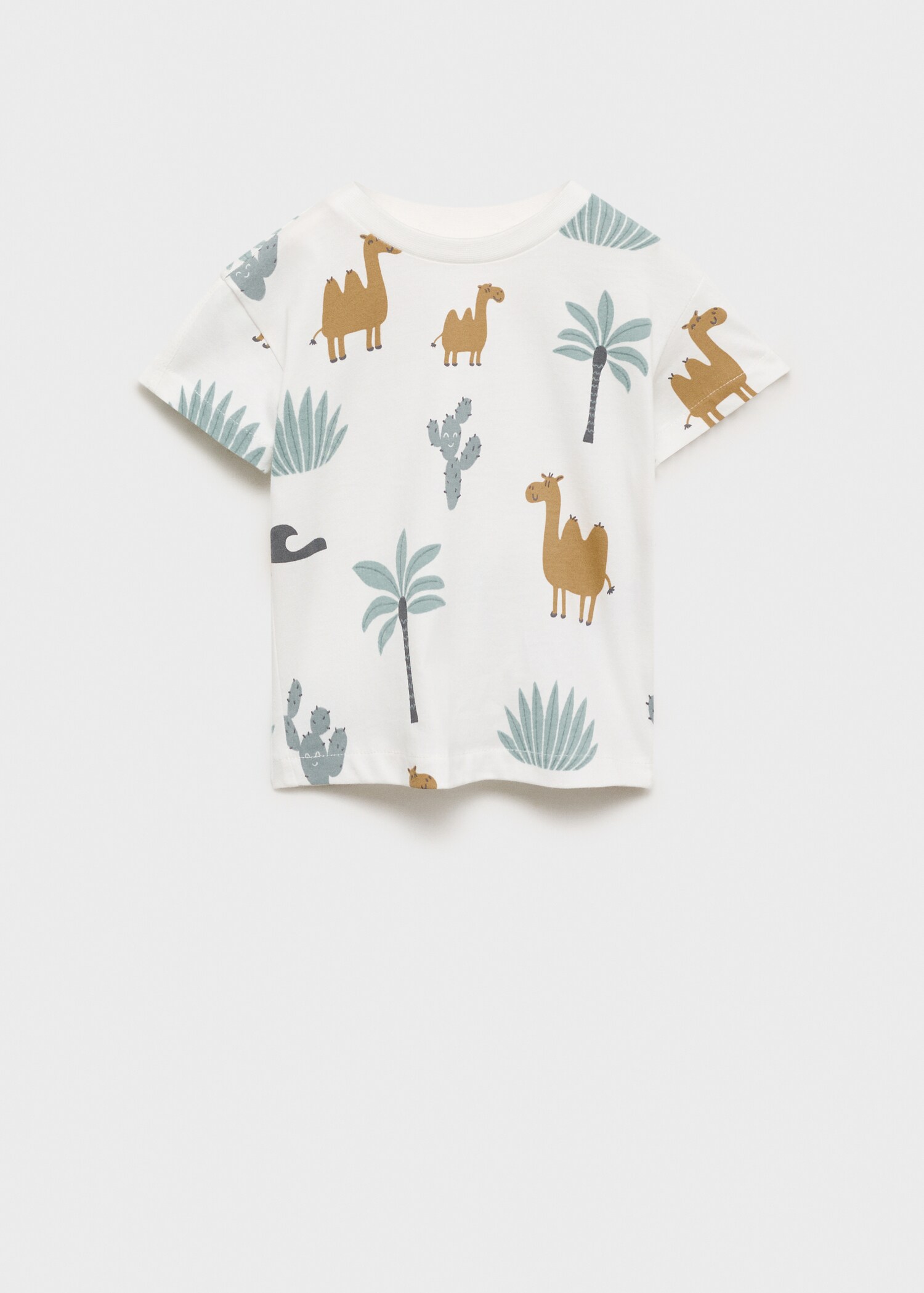 Μπλουζάκι βαμβακερό εμπριμέ - Προϊόν χωρίς μοντέλο