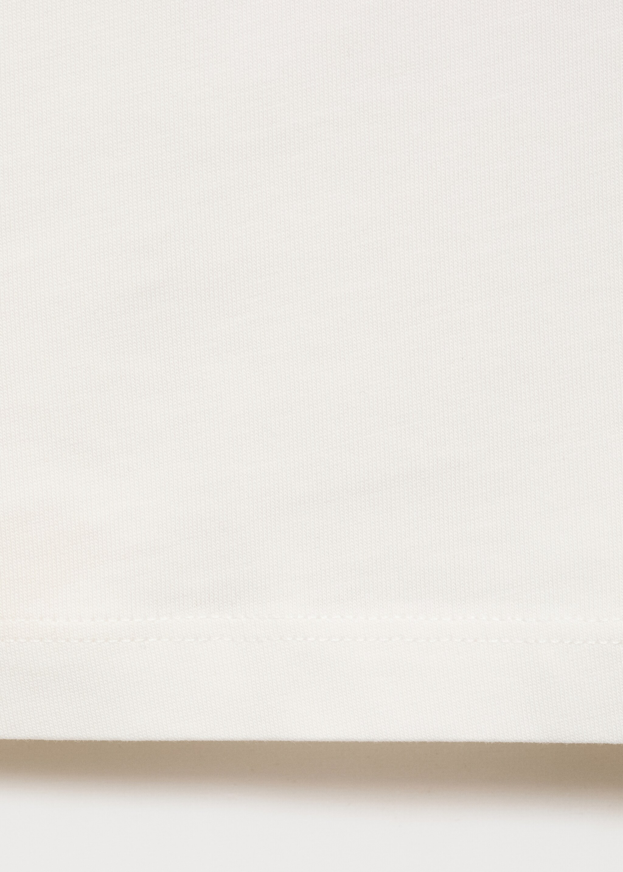 Katoenen T-shirt met patch - Detail van het artikel 0, Gebroken wit. Ref: 87015962-00.