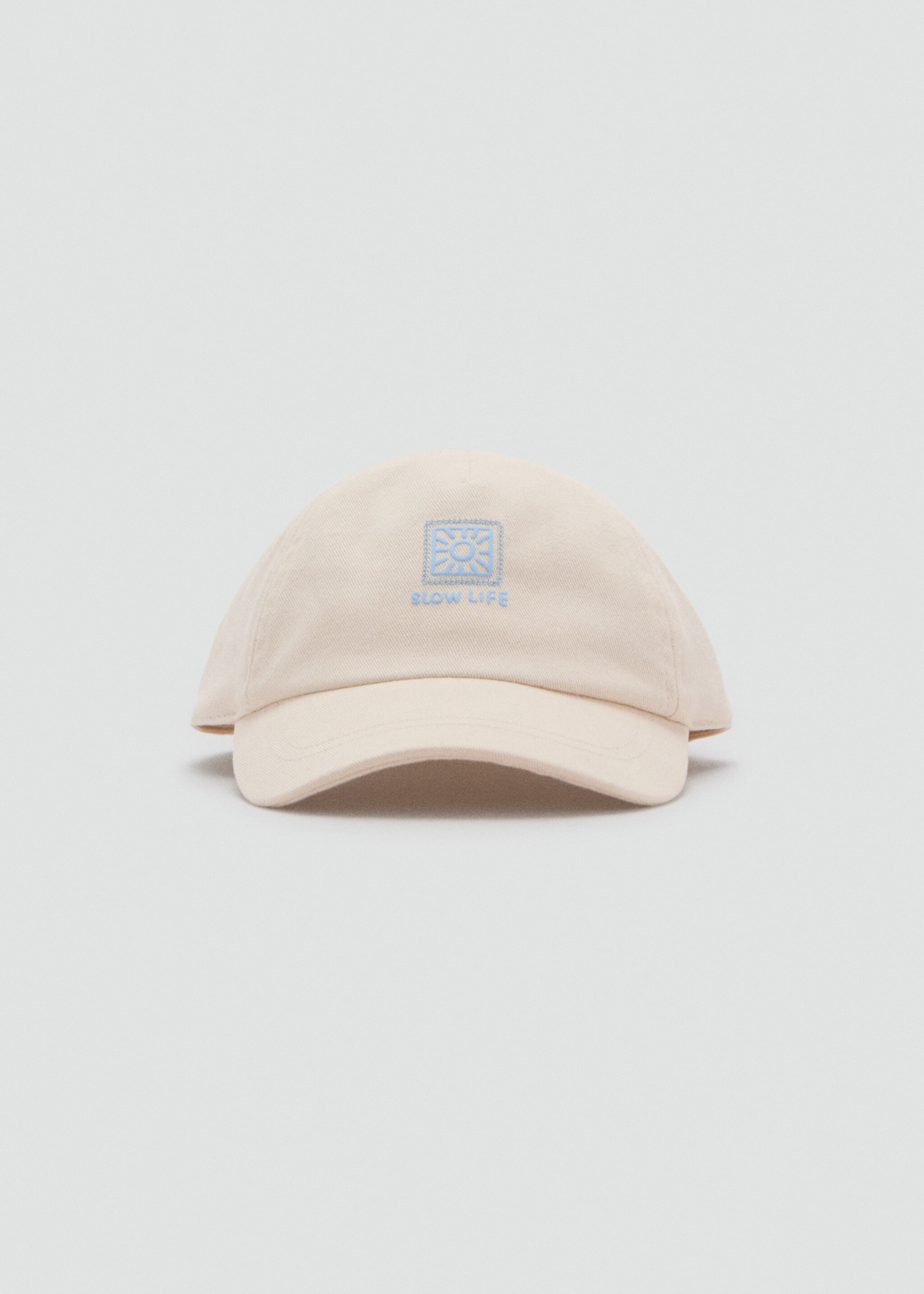 Embroidered detail cap - Medium plane, Sand. Ref: 87015974-00.