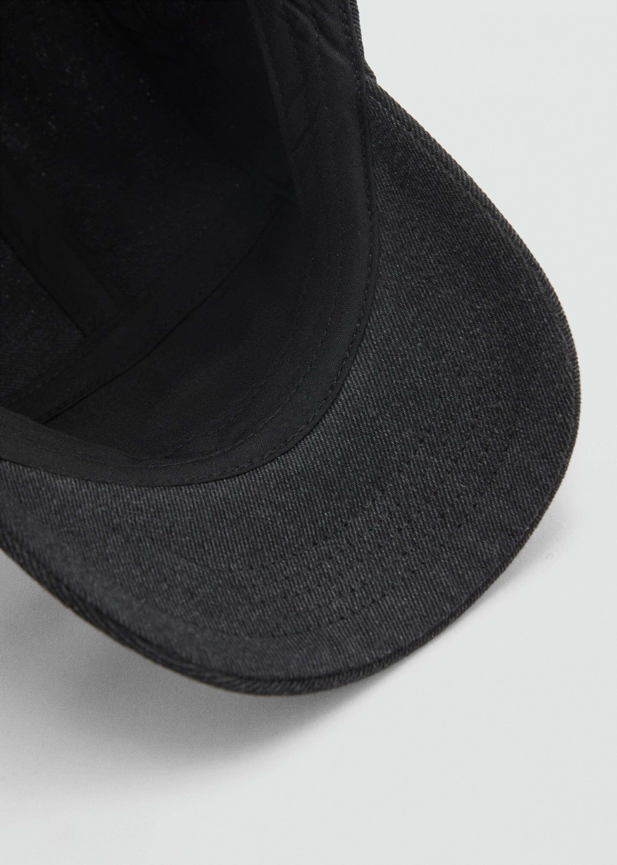 Print cotton cap - Details of the article 3, Black. Ref: 87015975-00.