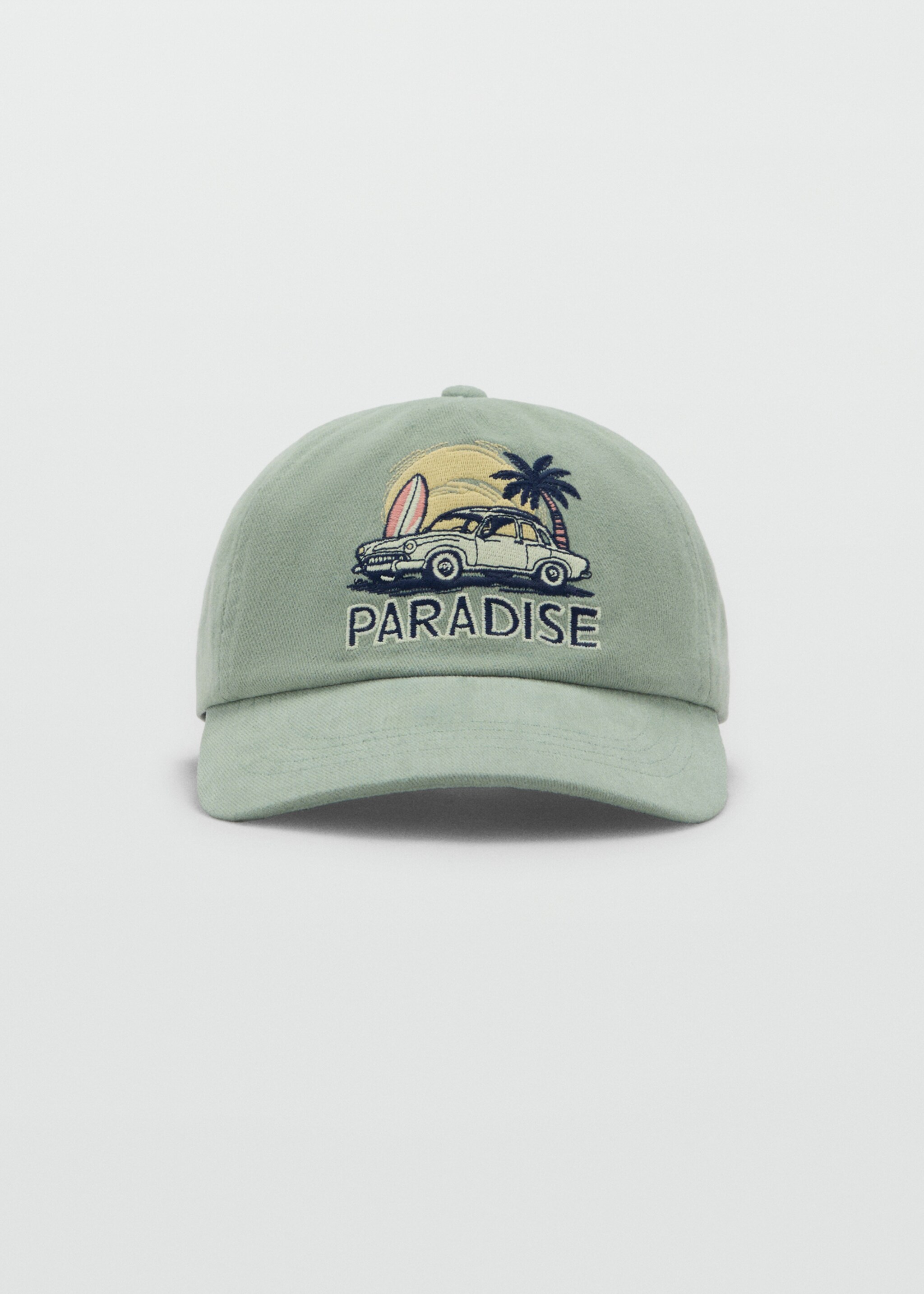 Tropical print cap - Medium plane, Aqua Green. Ref: 87015976-00.