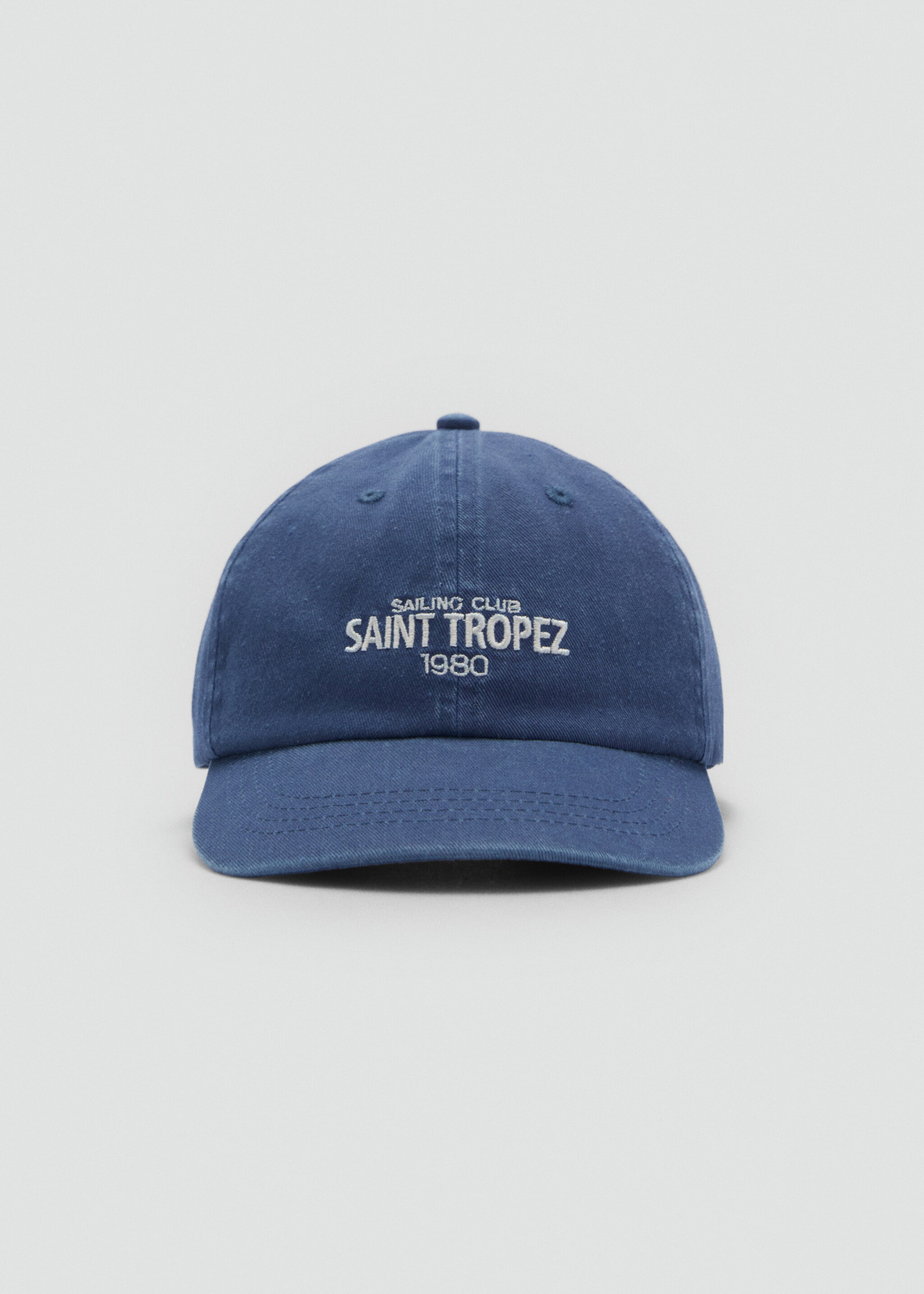 Denim cap with visor - Medium plane, Navy. Ref: 87015977-00.