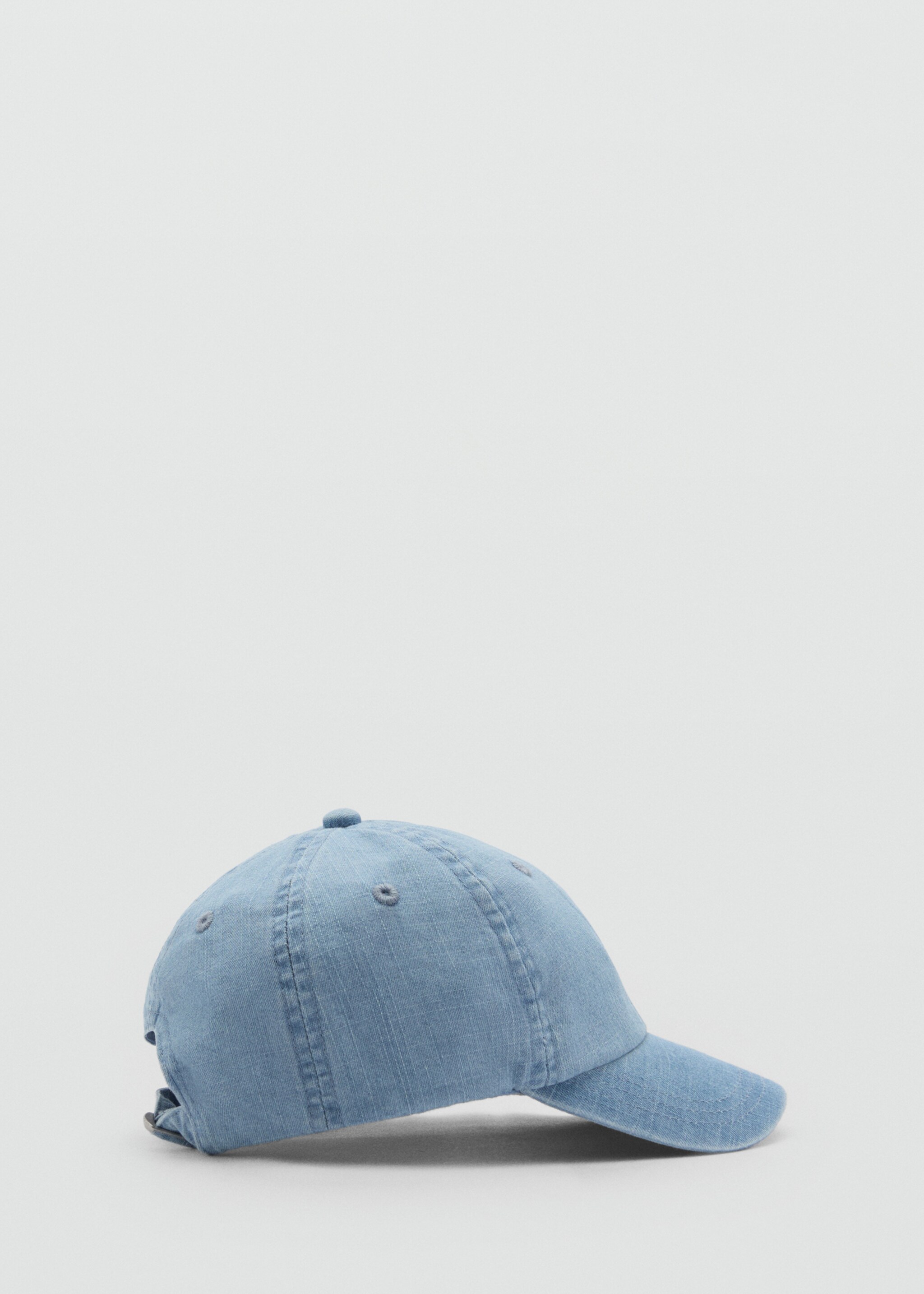 Denim cap with visor - Article without model, Medium Blue. Ref: 87015978-00.