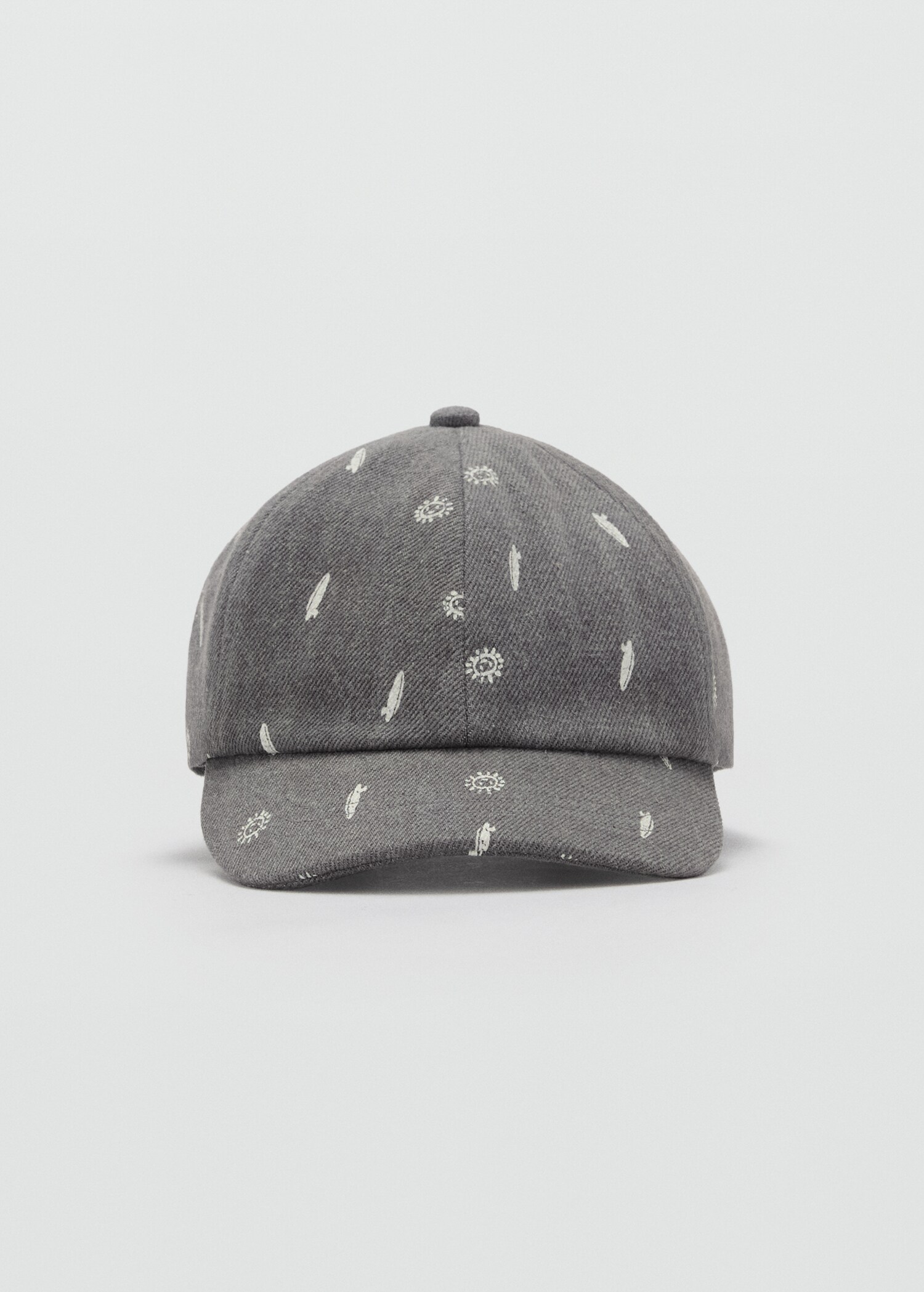 Cap with printed visor - Medium plane