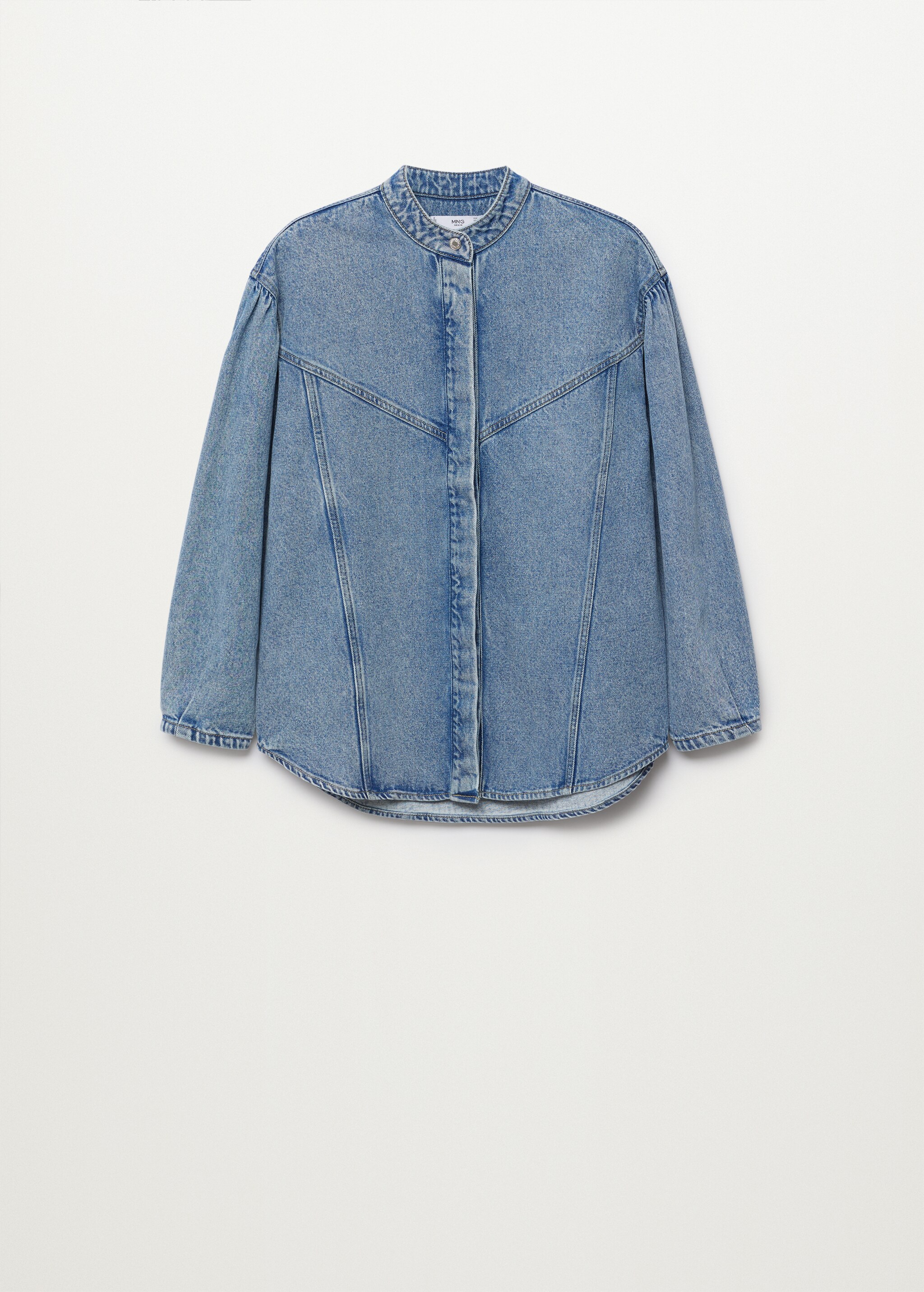 Sobrecamisa denim mangas abullonadas - Artículo sin modelo