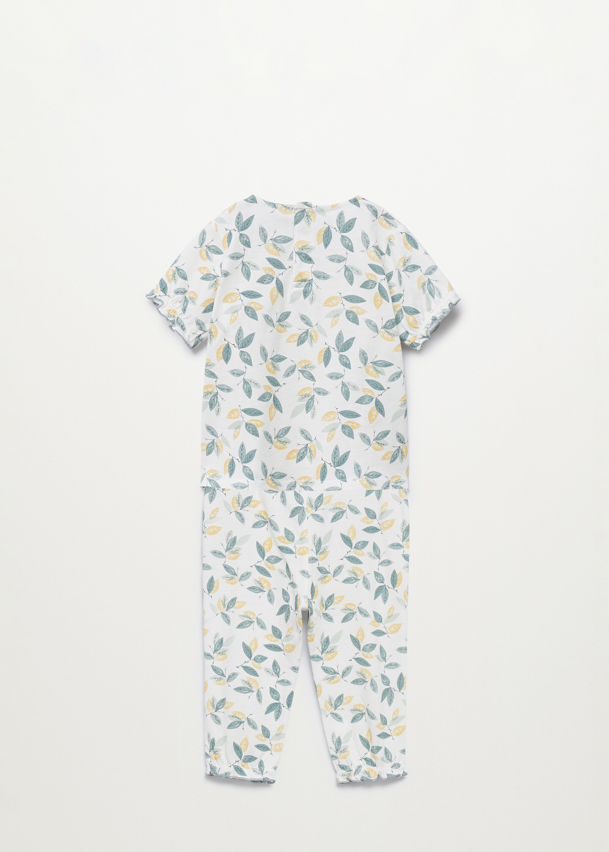 Pijama algodón orgánico estampado - Reverso del artículo
