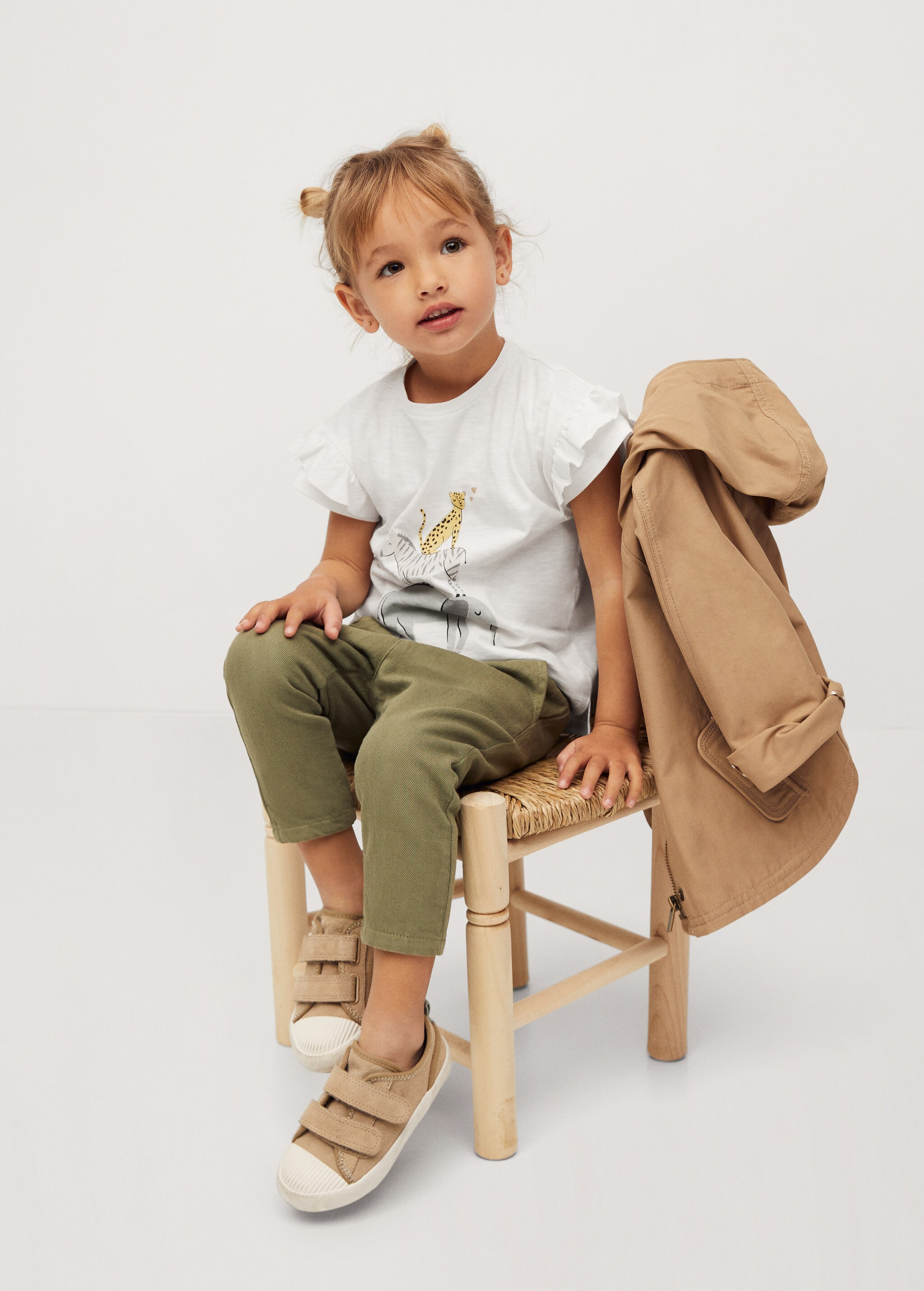 Camiseta algodón orgánico estampada - Plano medio