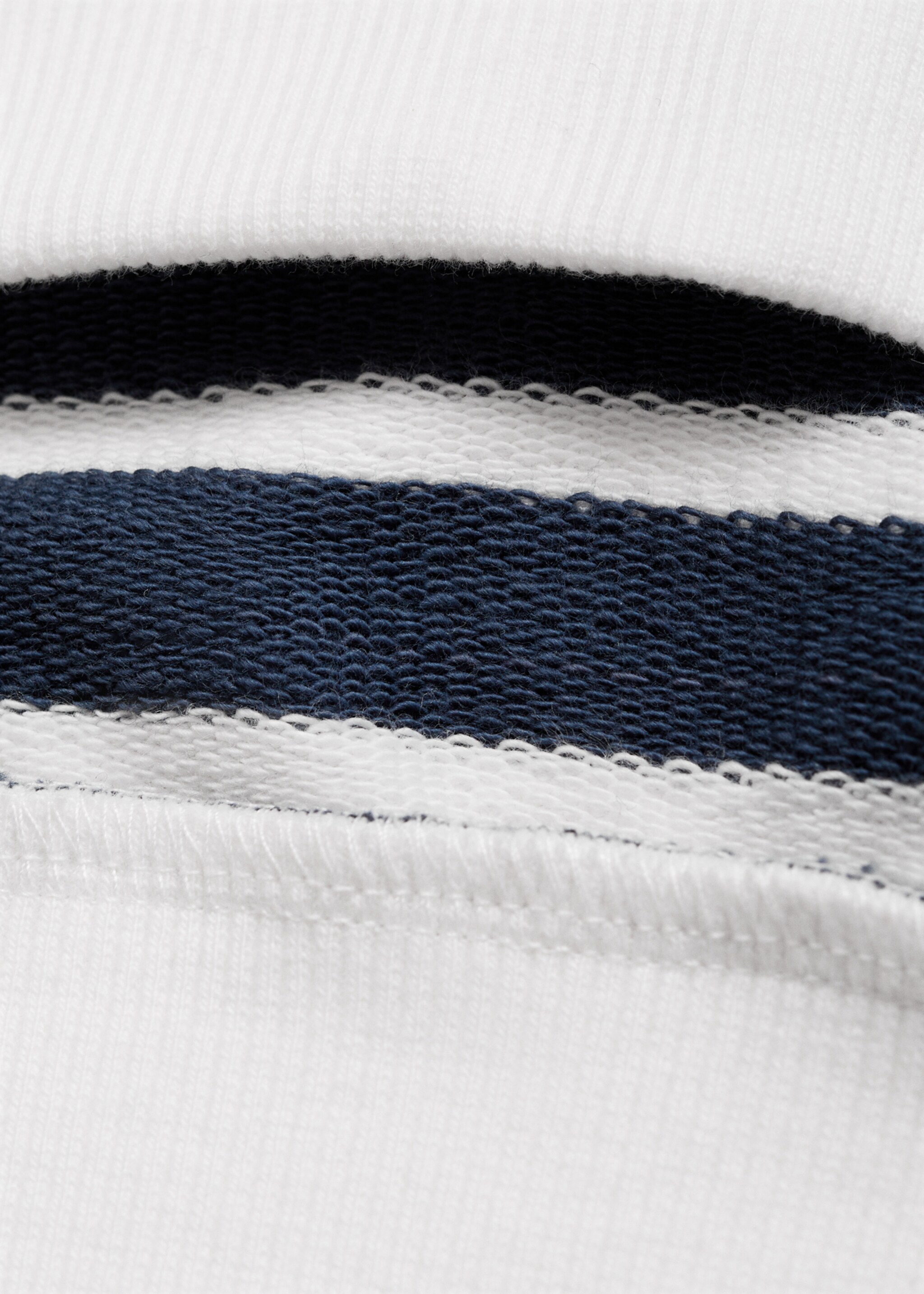 Sweat-shirt imprimé rayures - Détail de l'article 0, Bleu marine foncé. Ref: 87016347-00.