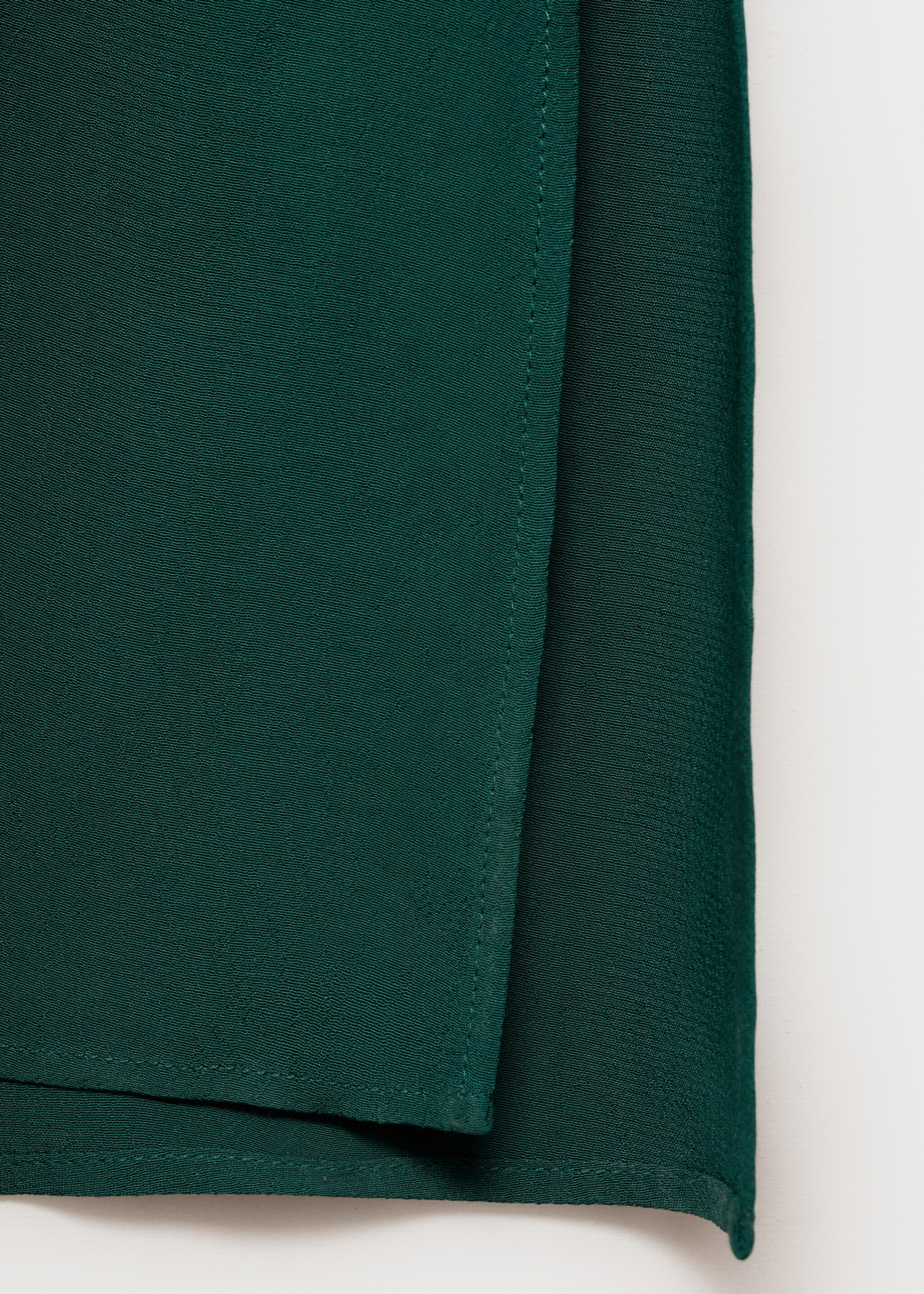 Asymmetrisk chiffongklänning - Detaljer om artikeln 0, Mörkgrön. Ref: 87016374-00.