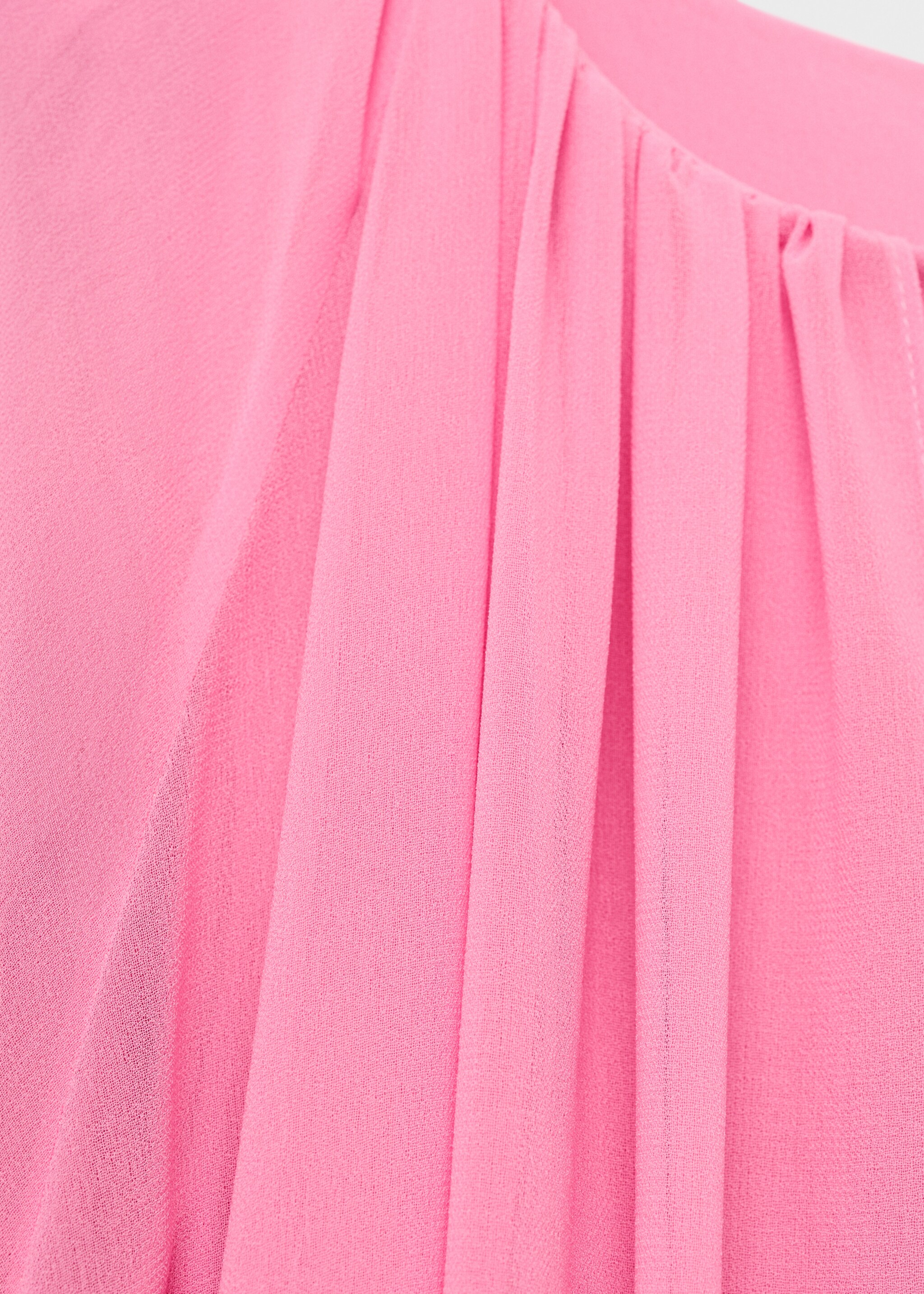 Flared cape dress - Details of the article 8, Pink. Ref: 87016375-00.