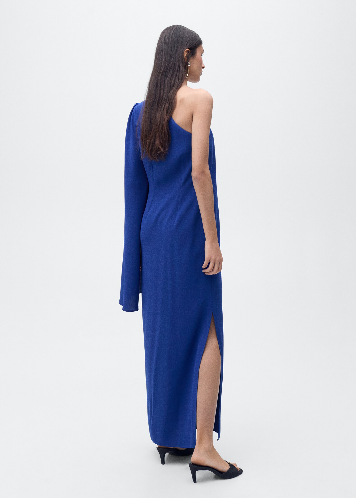 Long flared sleeve dress - Reverse of the article
