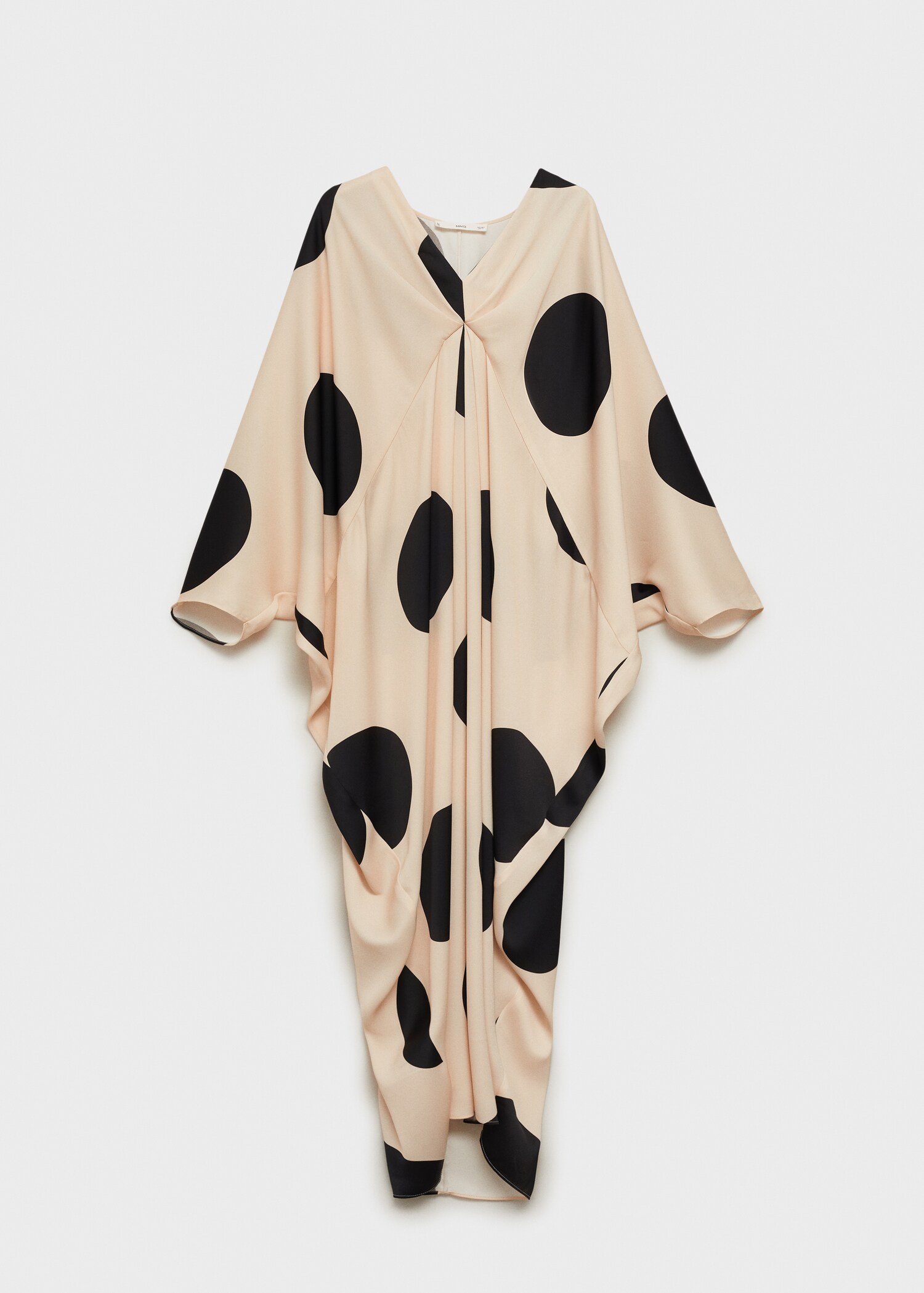 Polka-dot draped dress - Article without model