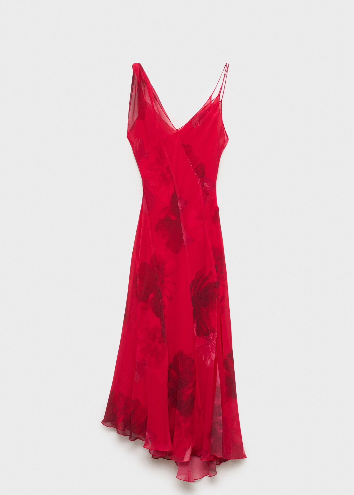 Vestido asimétrico floral - Artículo sin modelo