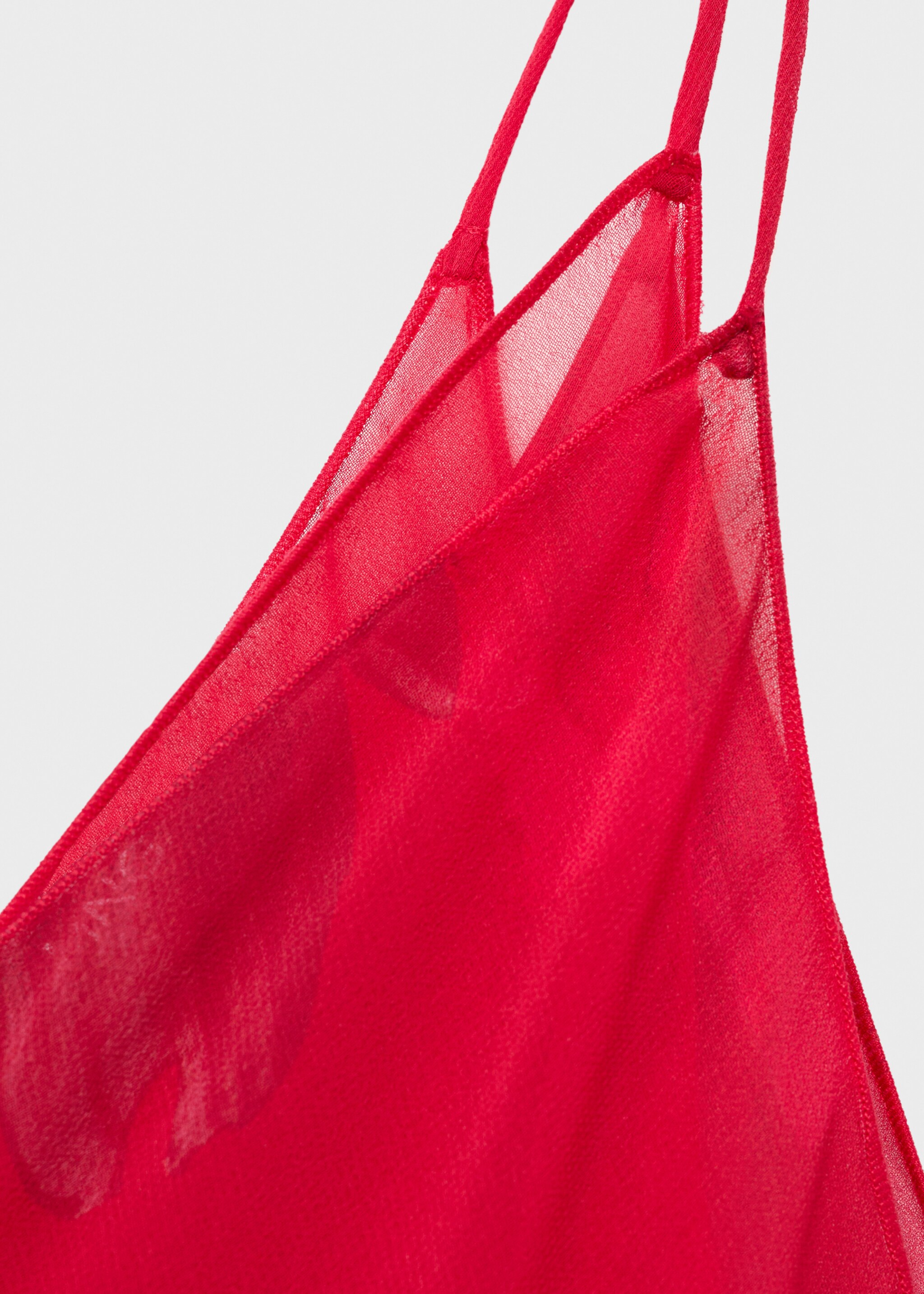 Vestido asimétrico floral - Detalle del artículo 8, Rojo. Ref: 87016378-00.